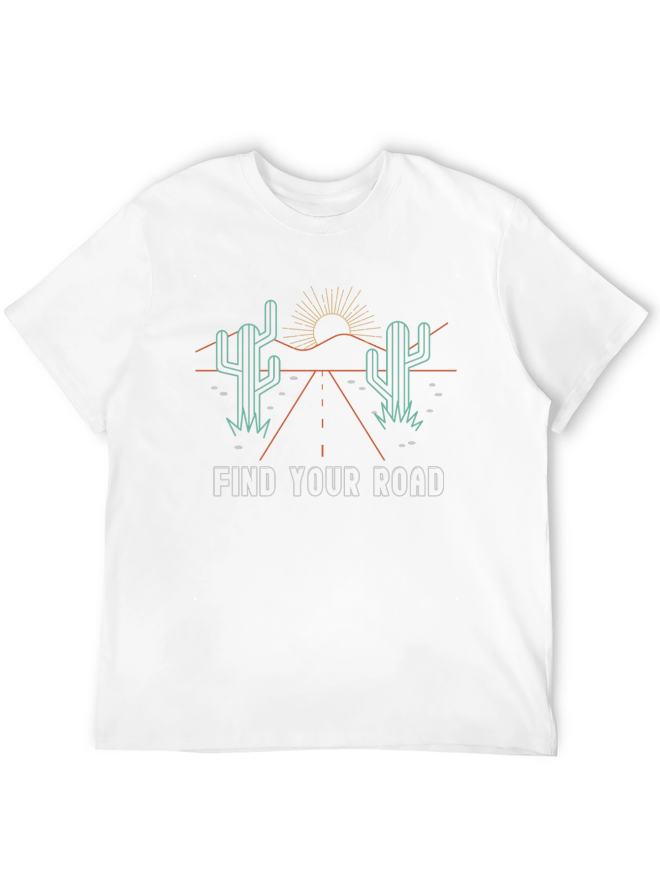 Find Your Road Graphic Tee - Desert Adventure Shirt