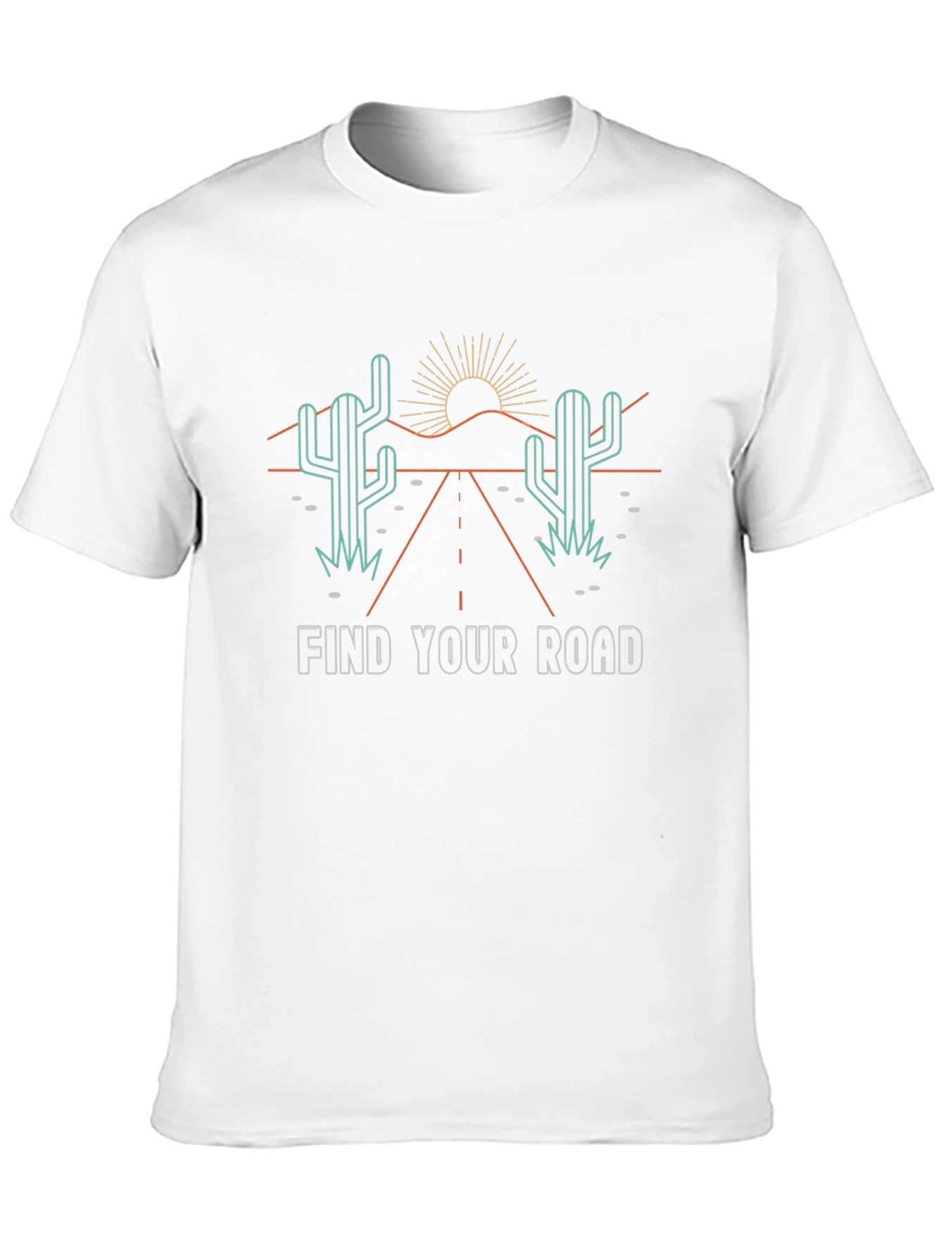 Find Your Road Graphic Tee - Desert Adventure Shirt