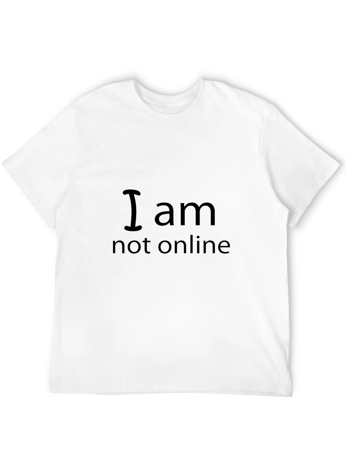I am Not Online Graphic Tee - Casual Style