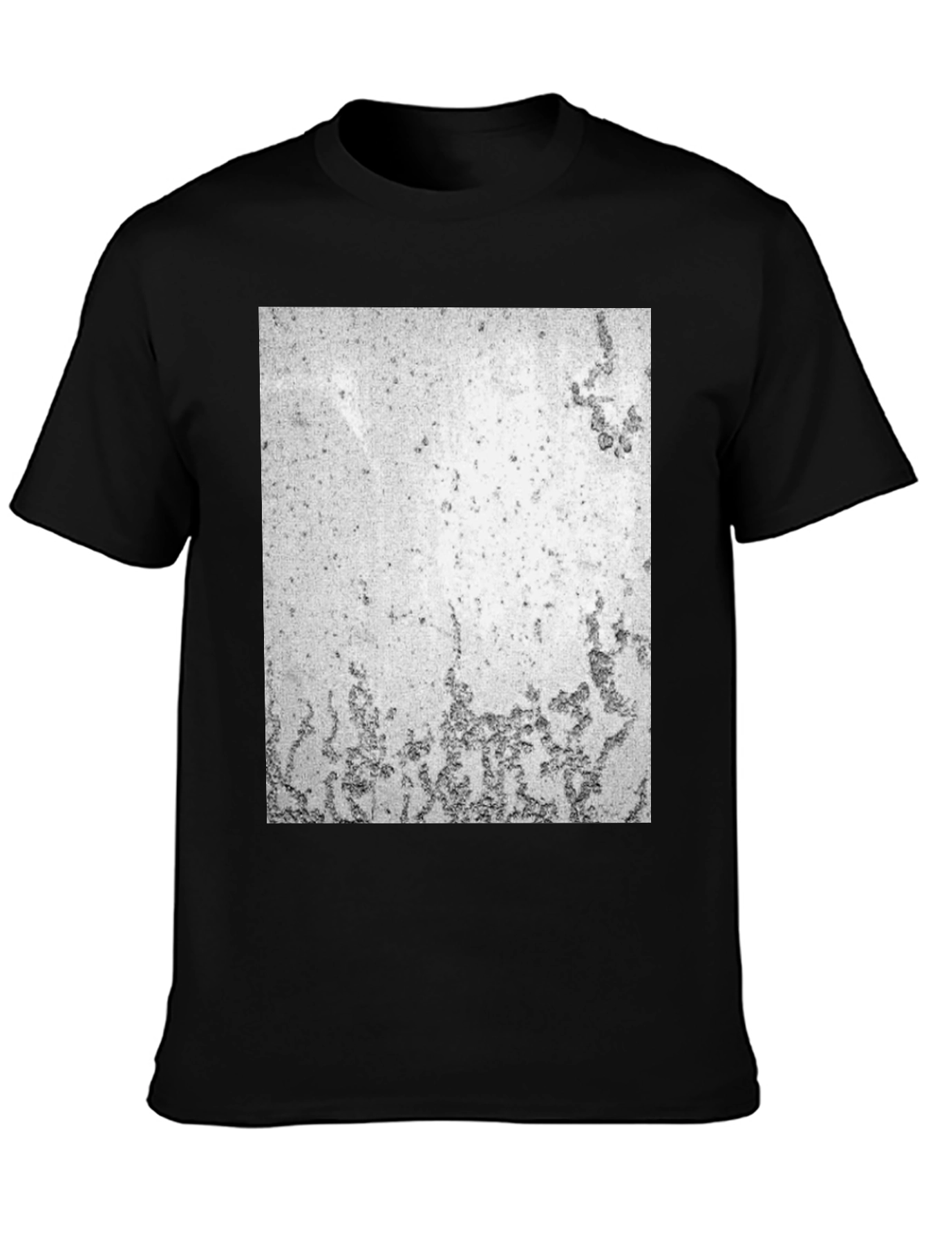 Abstract Texture Black T-Shirt