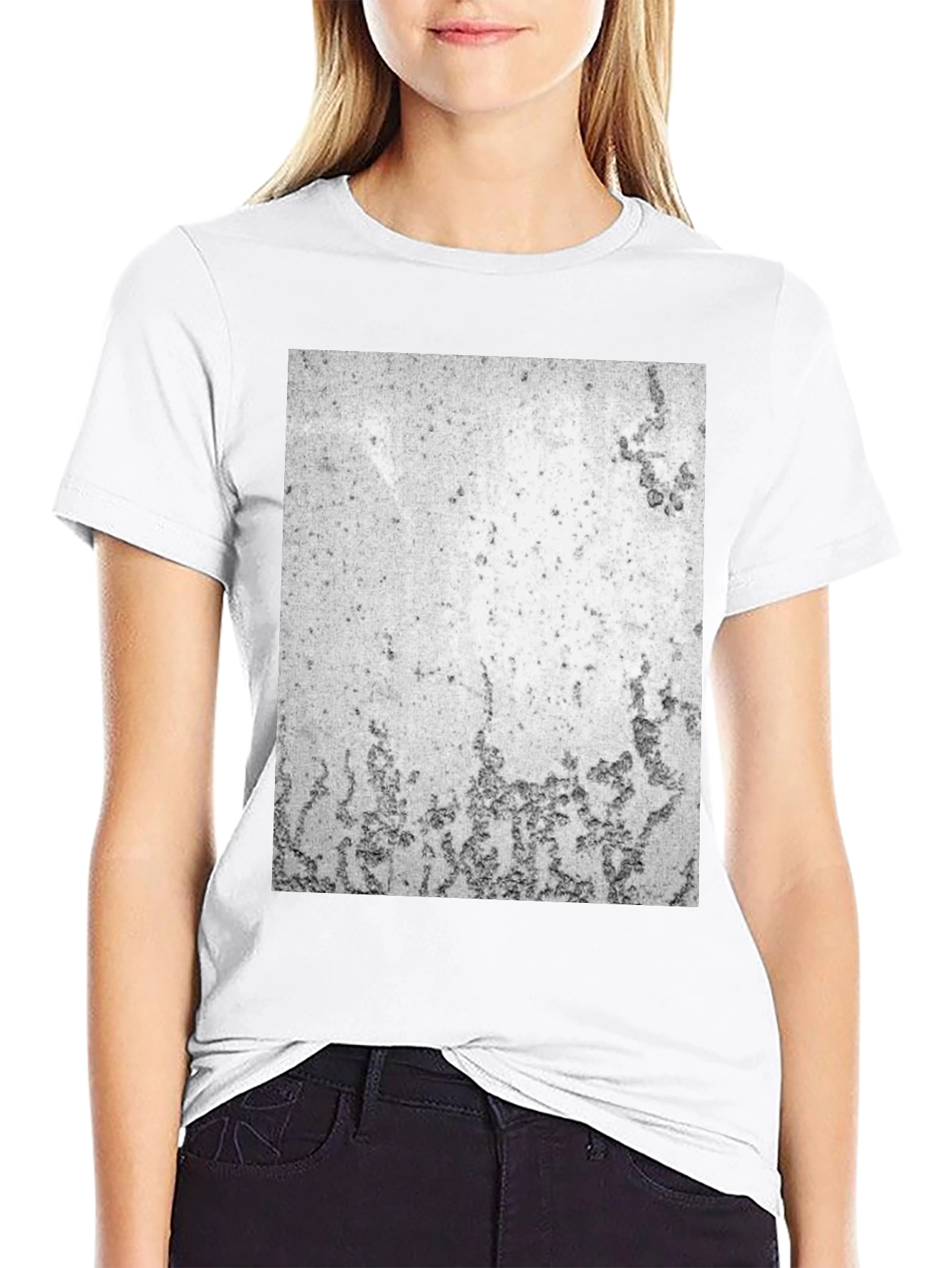 Abstract Texture Black T-Shirt