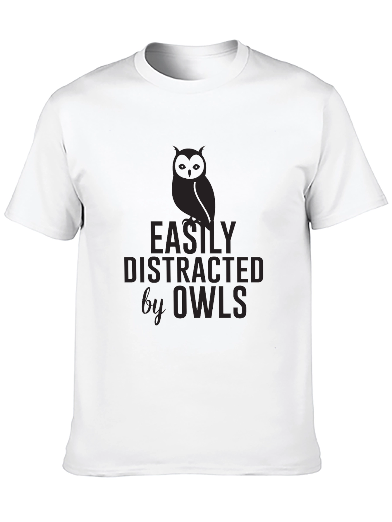 Easily Distracted By Owls Graphic T-Shirt