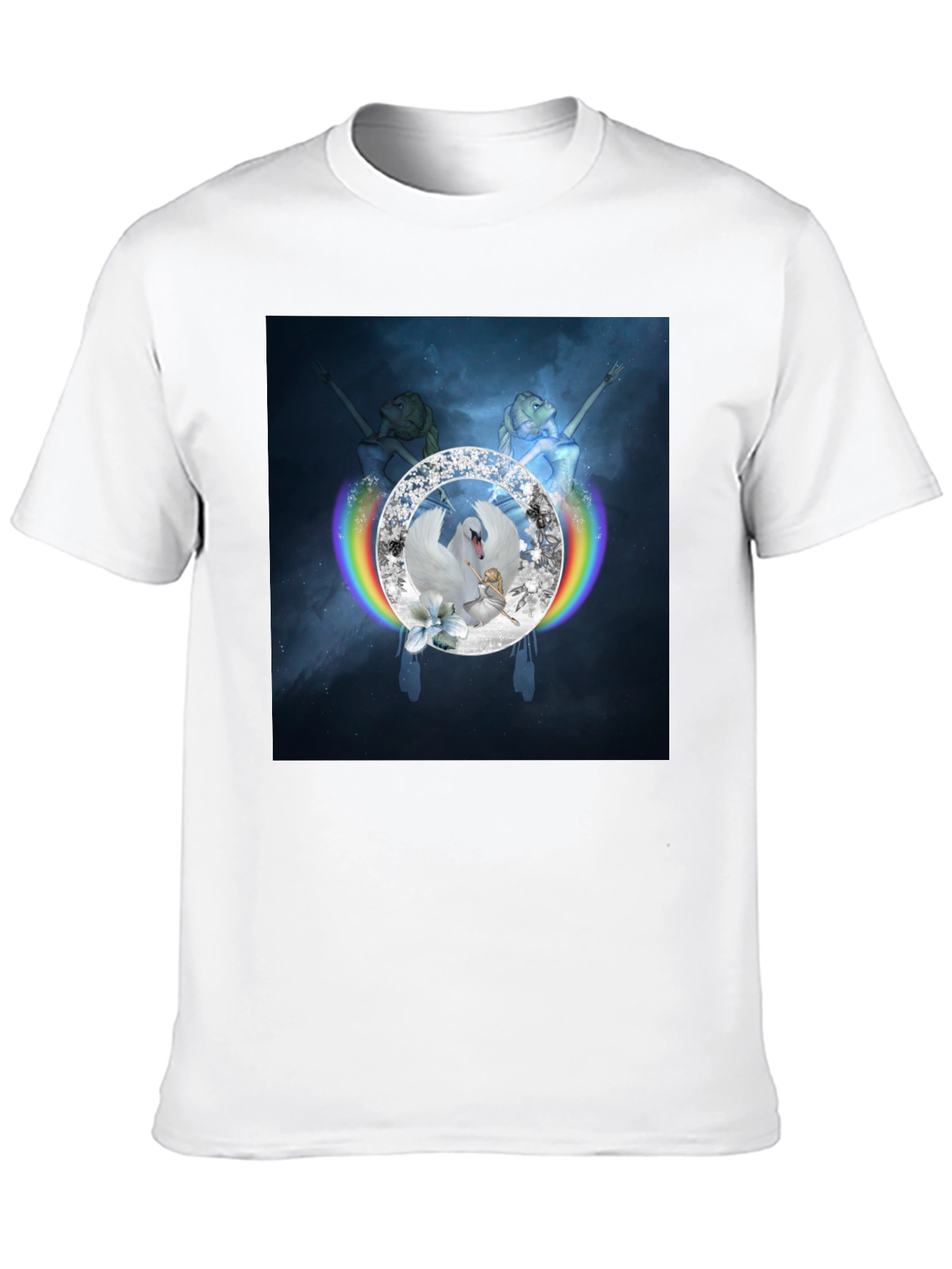 Swan Lake Rainbow Diamond T-Shirt