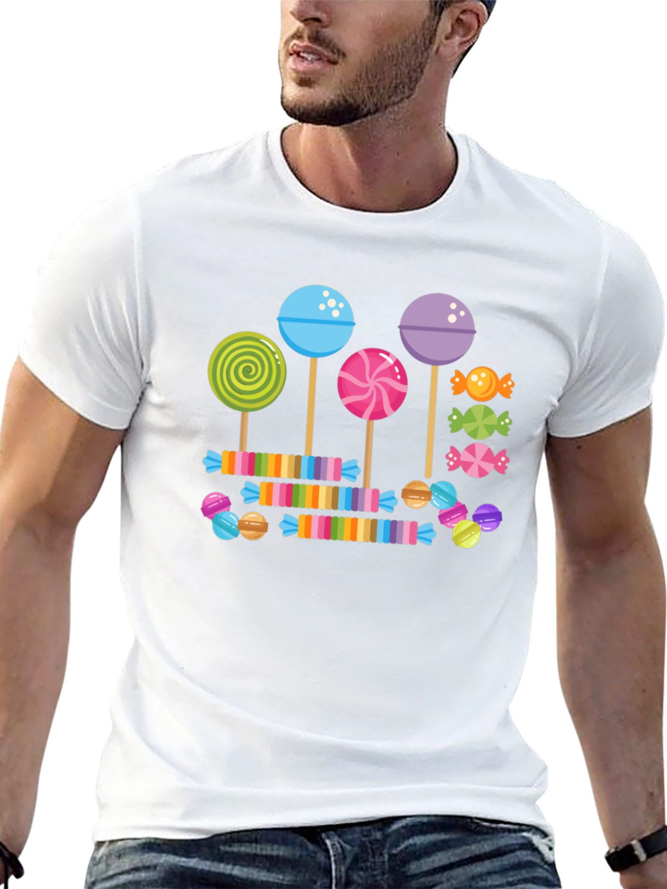 Candy Lollipop T-Shirt: Sweet Treat Design