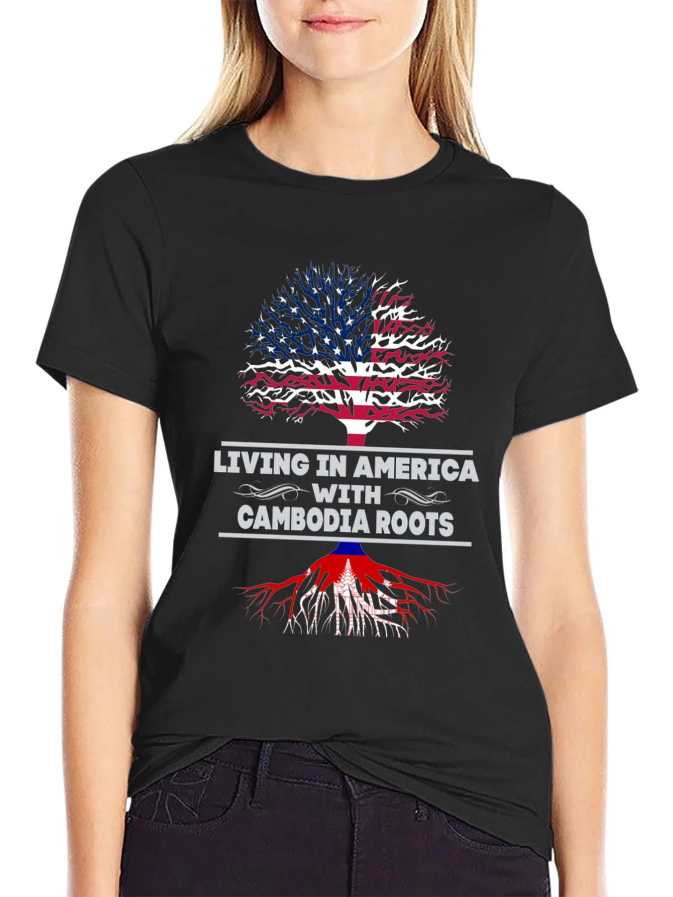 America Cambodia Roots T-Shirt