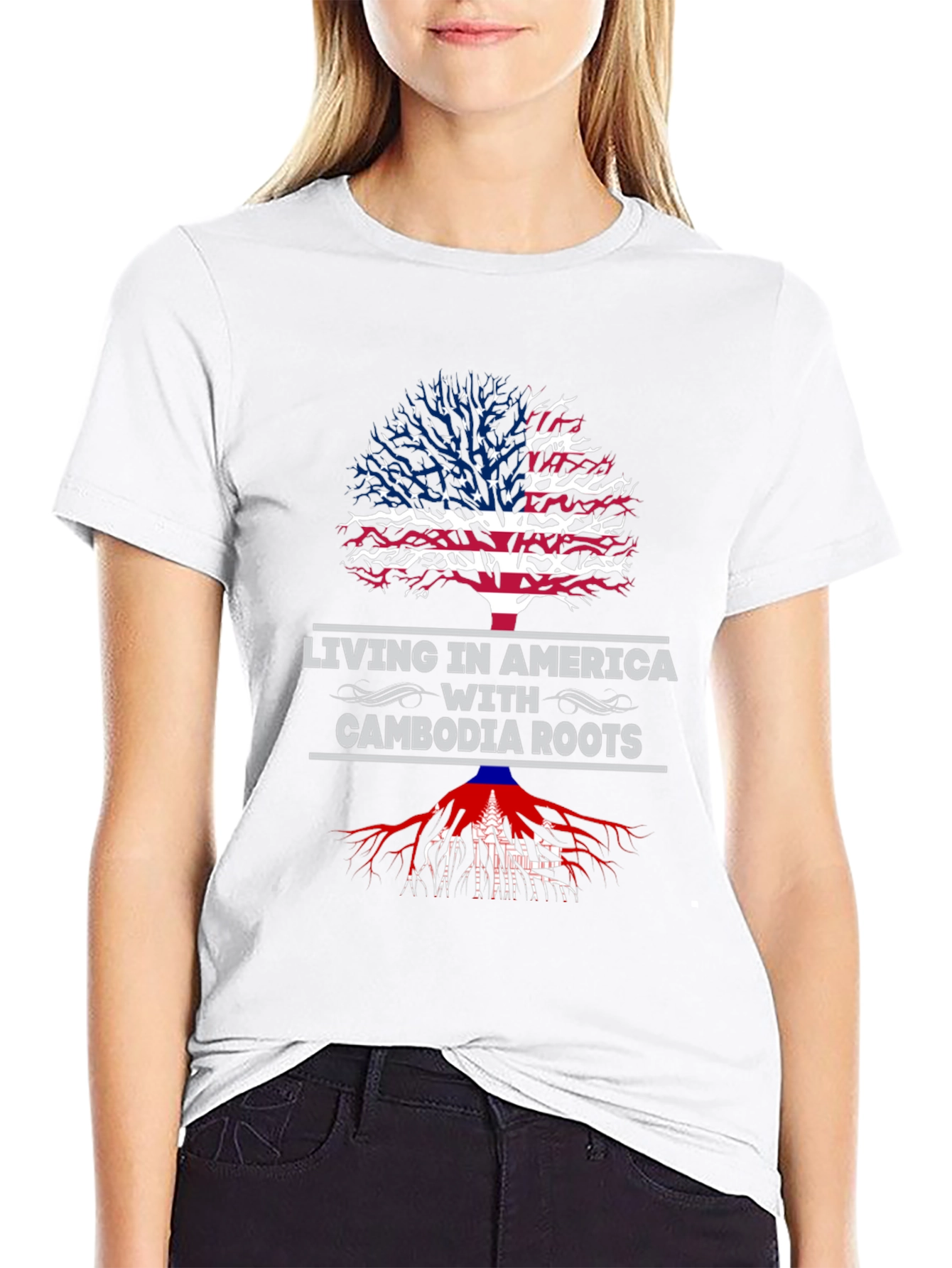 America Cambodia Roots T-Shirt