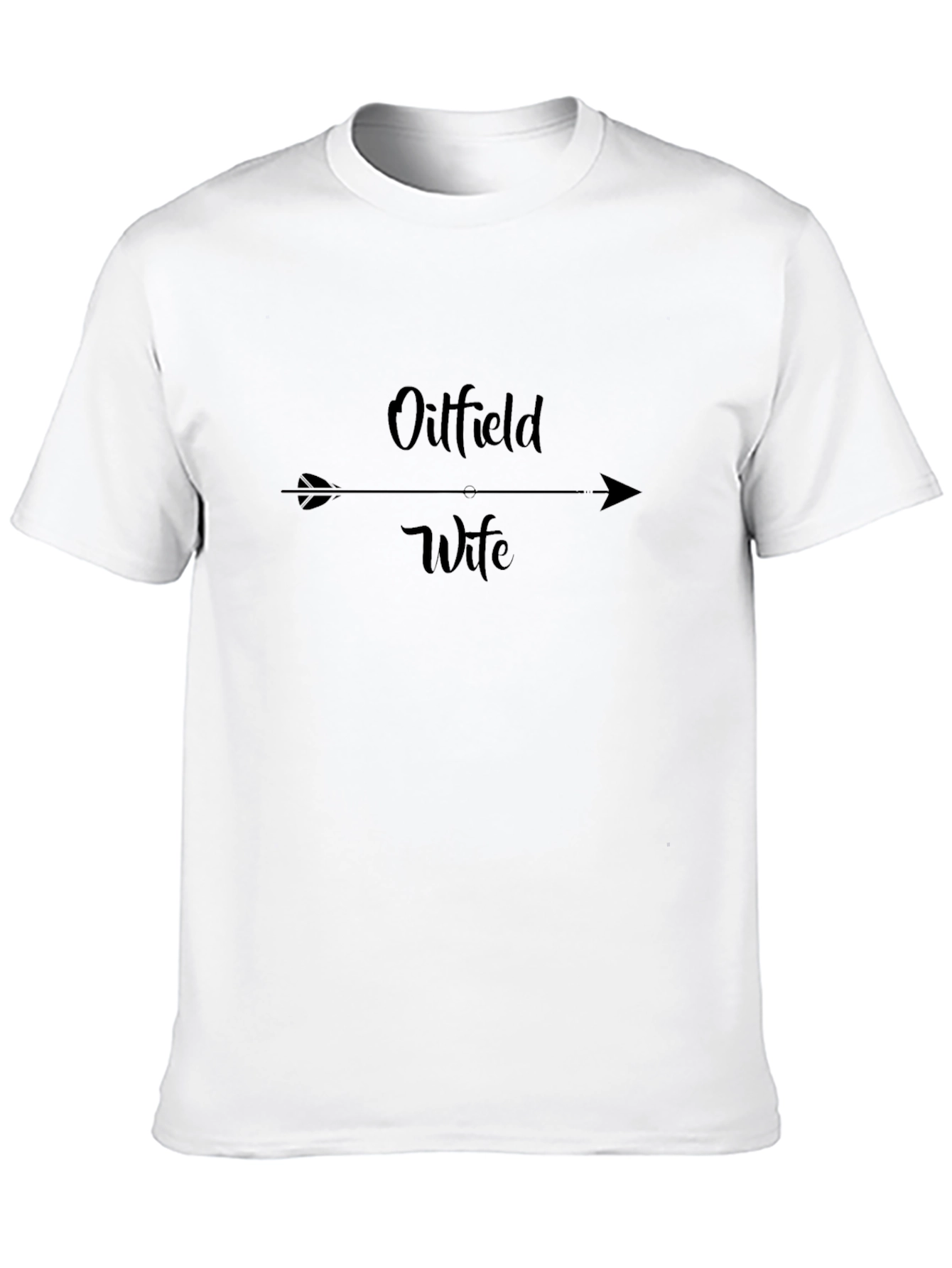 Oilfield Wife Arrow T-Shirt - Black