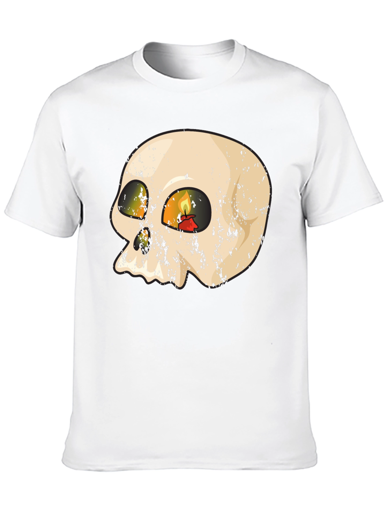 Skull Candle Graphic T-Shirt
