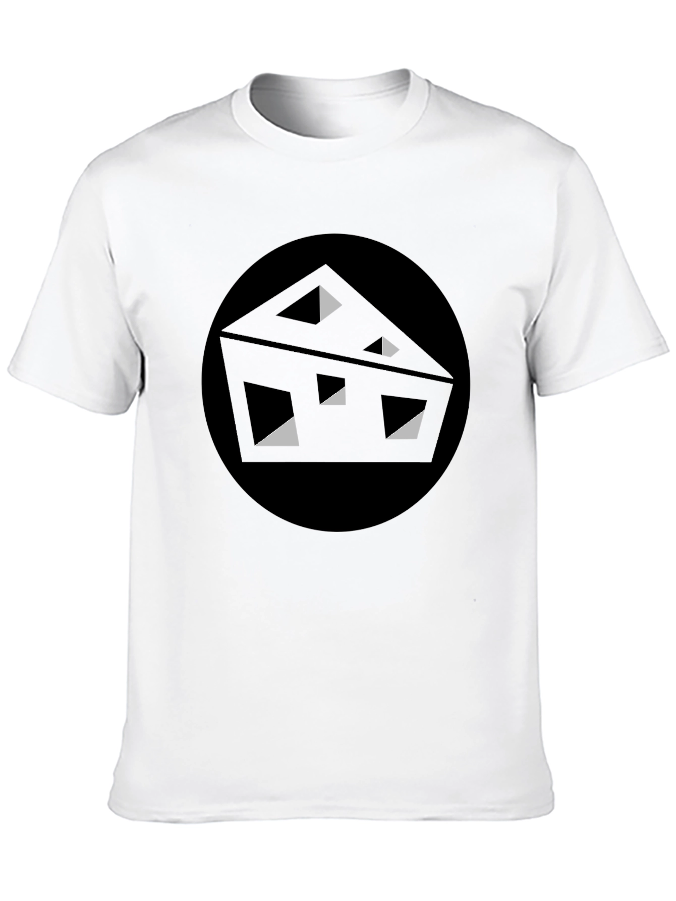 Abstract Cheese Graphic Tee - Black T-Shirt