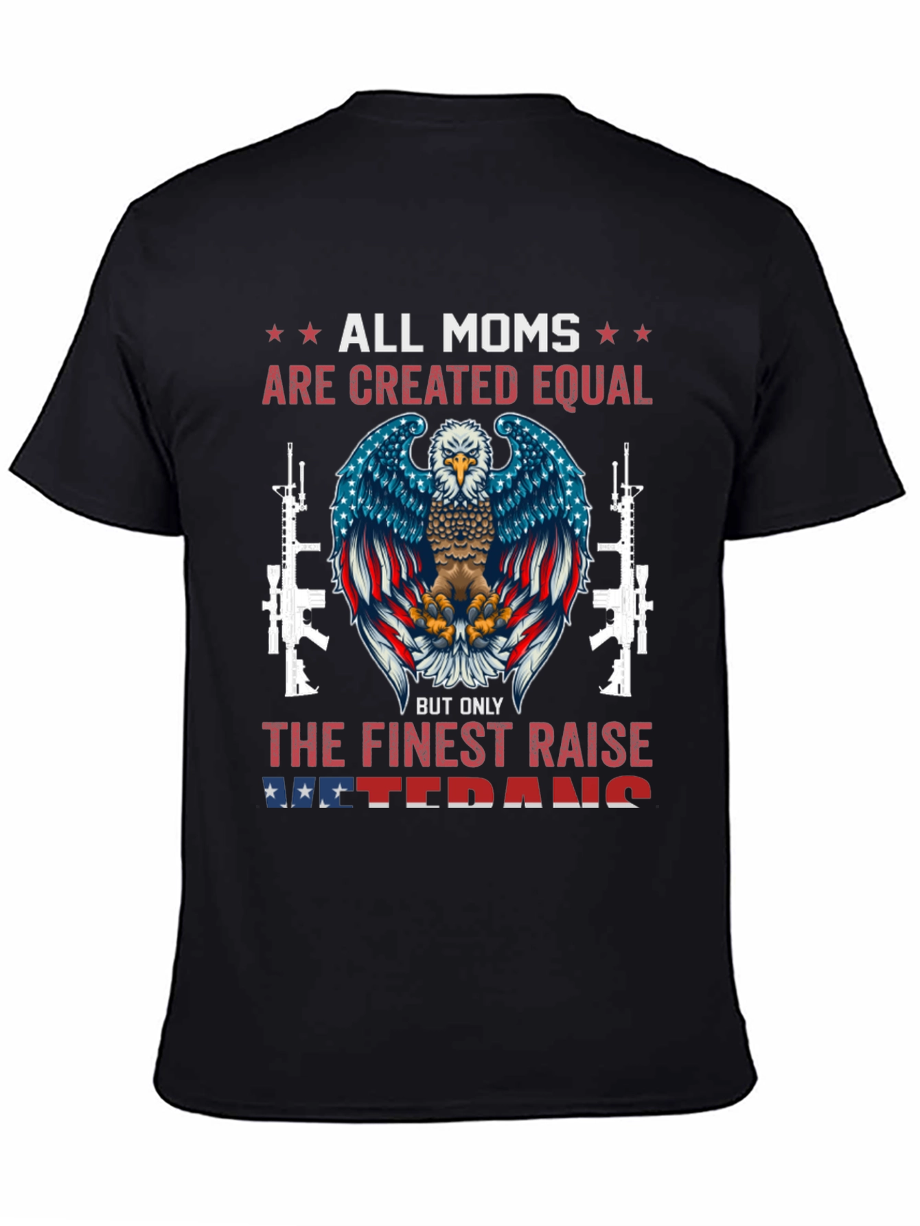 All Moms Veteran Eagle Graphic Tee