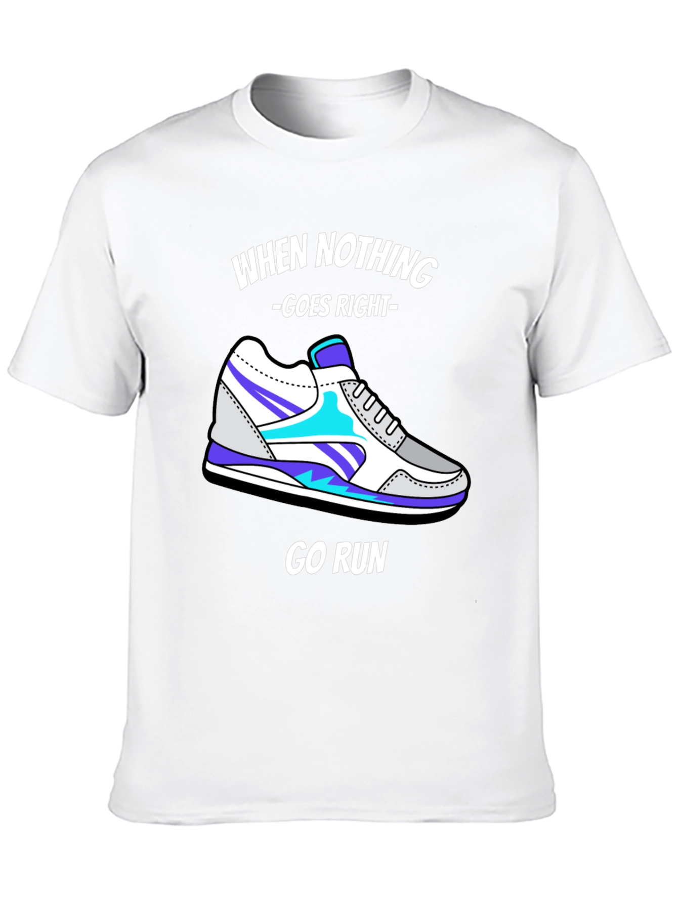 Go Run Graphic Tee - Mens Black T-Shirt