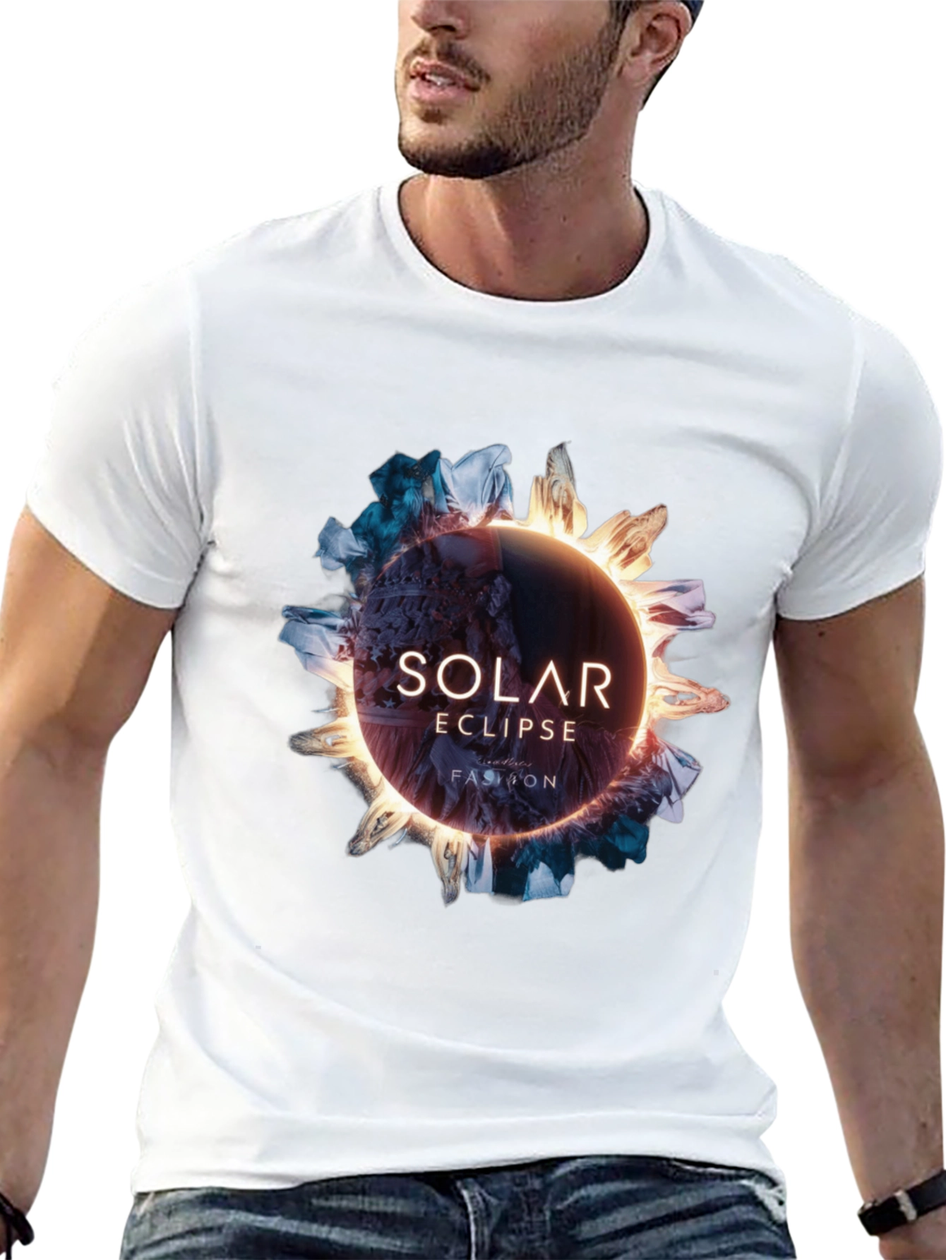 Solar Eclipse Fashion Black T-Shirt