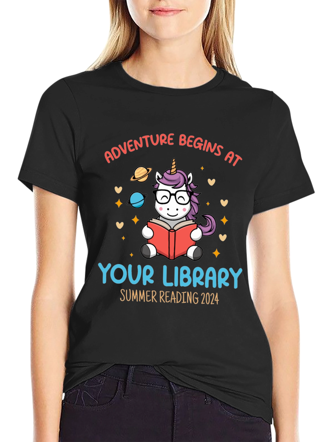 Adventure Begins at Your Library Unisex T-Shirt
