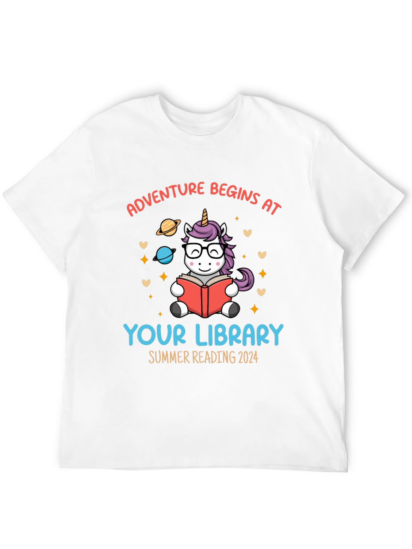 Adventure Begins at Your Library Unisex T-Shirt