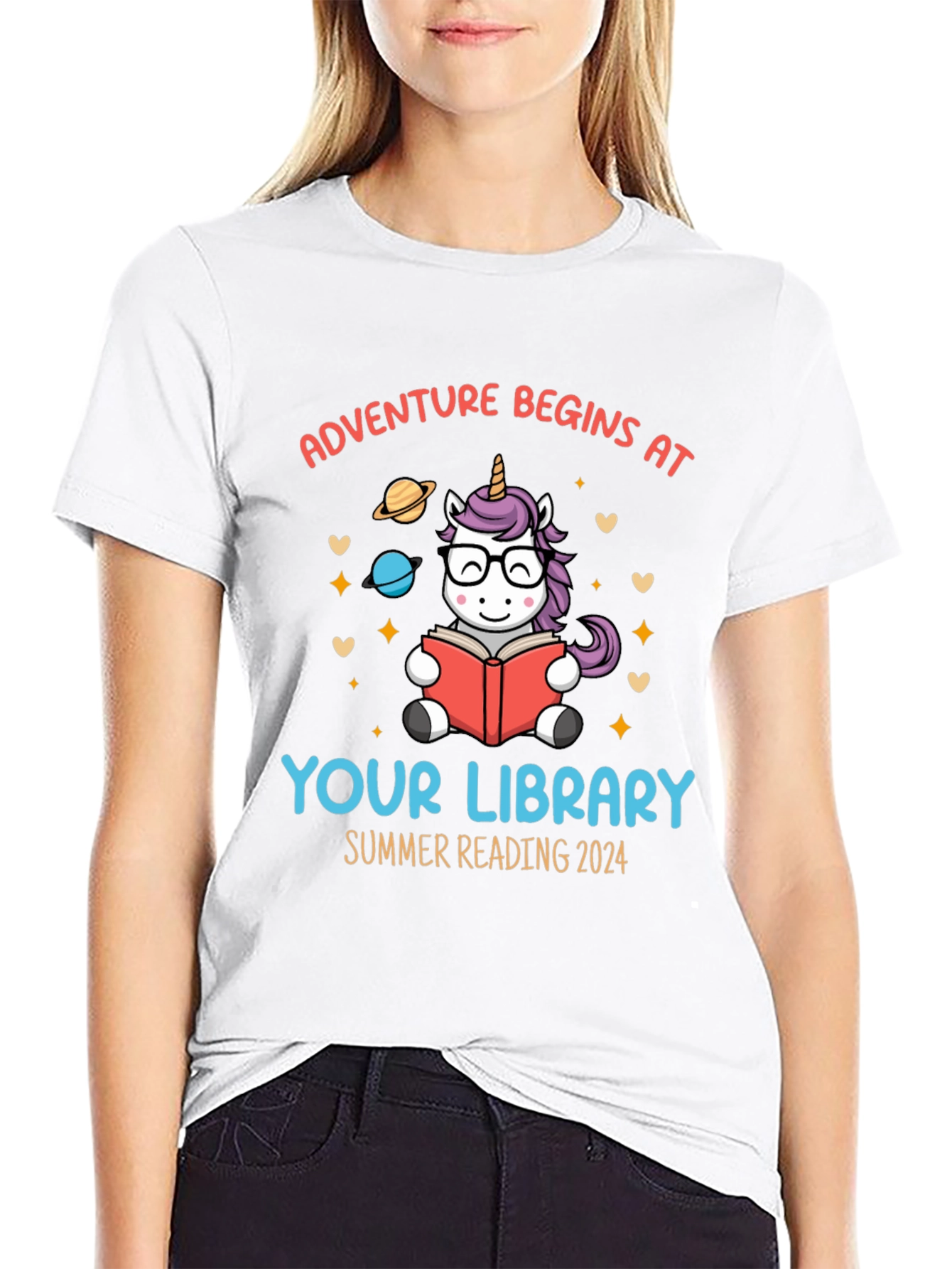 Adventure Begins at Your Library Unisex T-Shirt