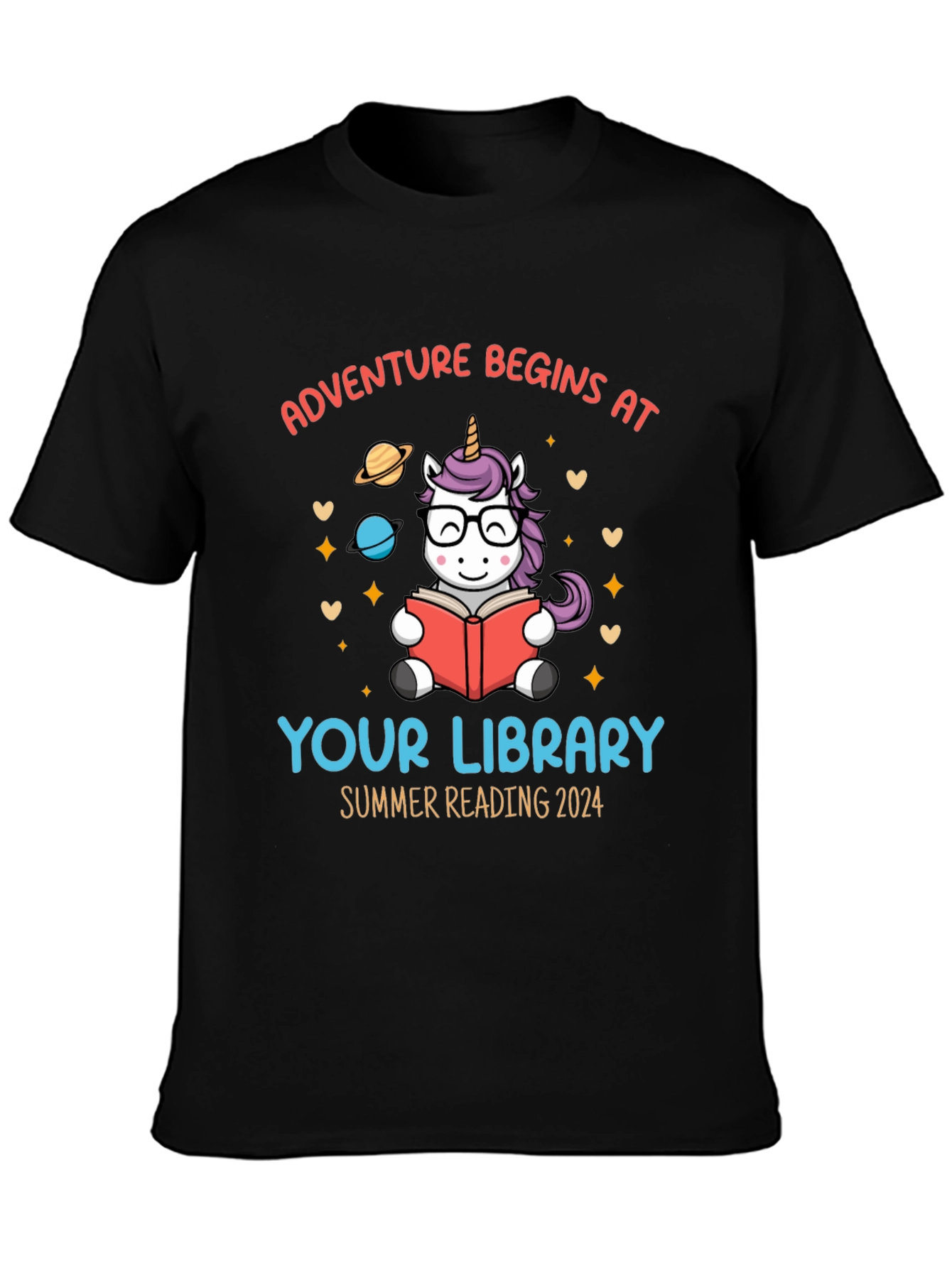 Adventure Begins at Your Library Unisex T-Shirt
