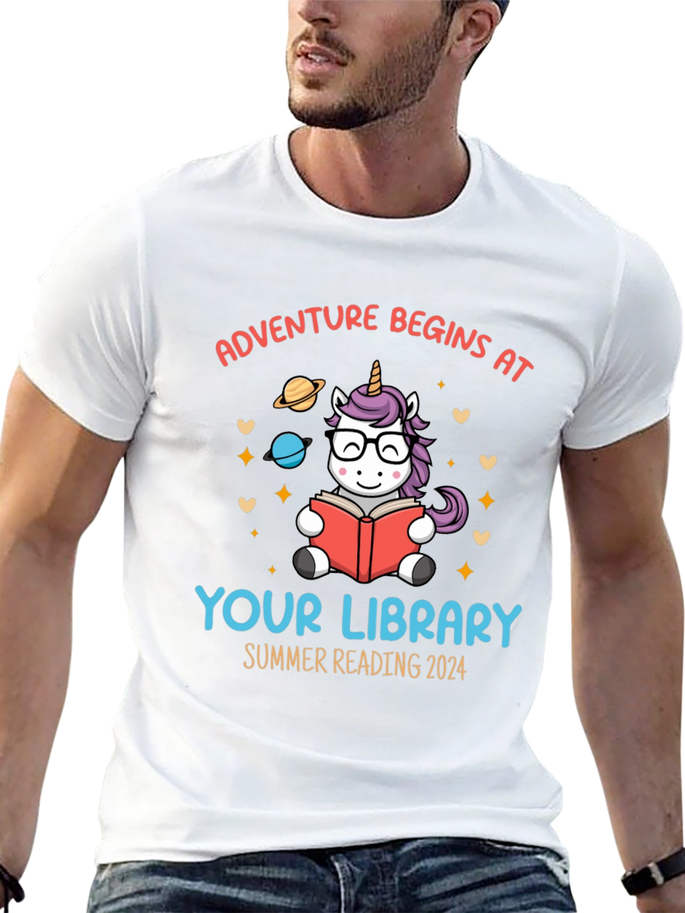 Adventure Begins at Your Library Unisex T-Shirt