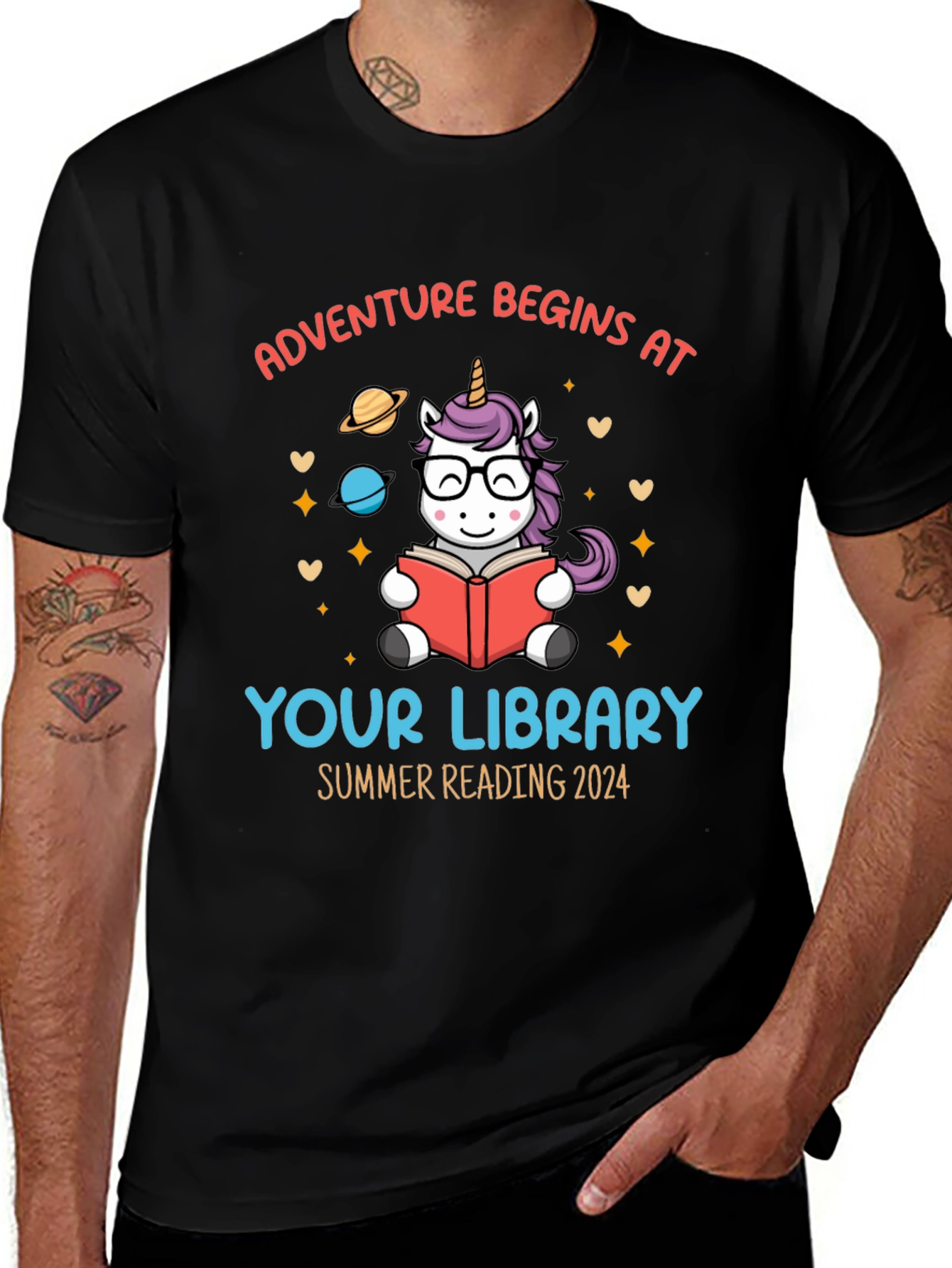 Adventure Begins at Your Library Unisex T-Shirt