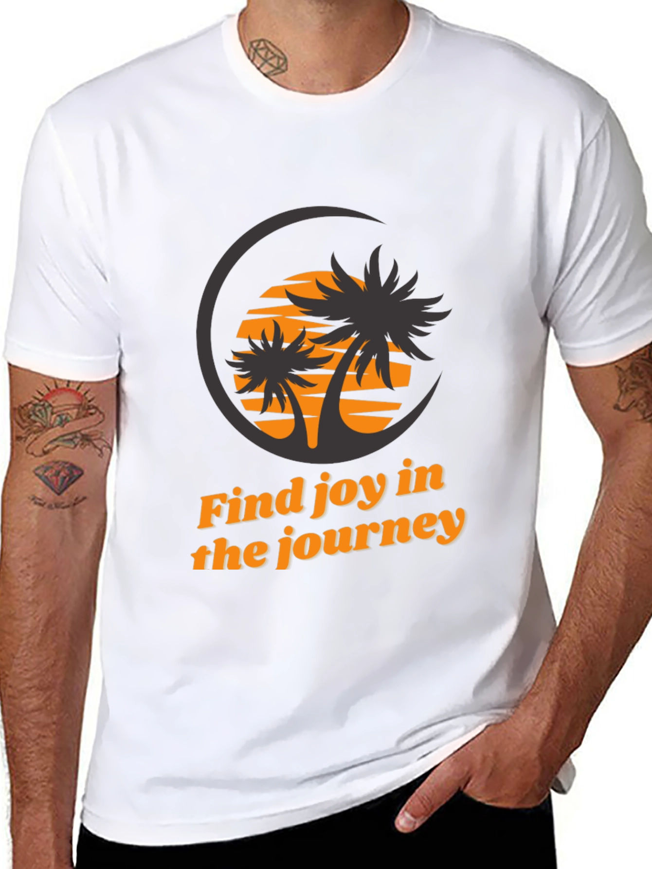 Find Joy Black Graphic Tee