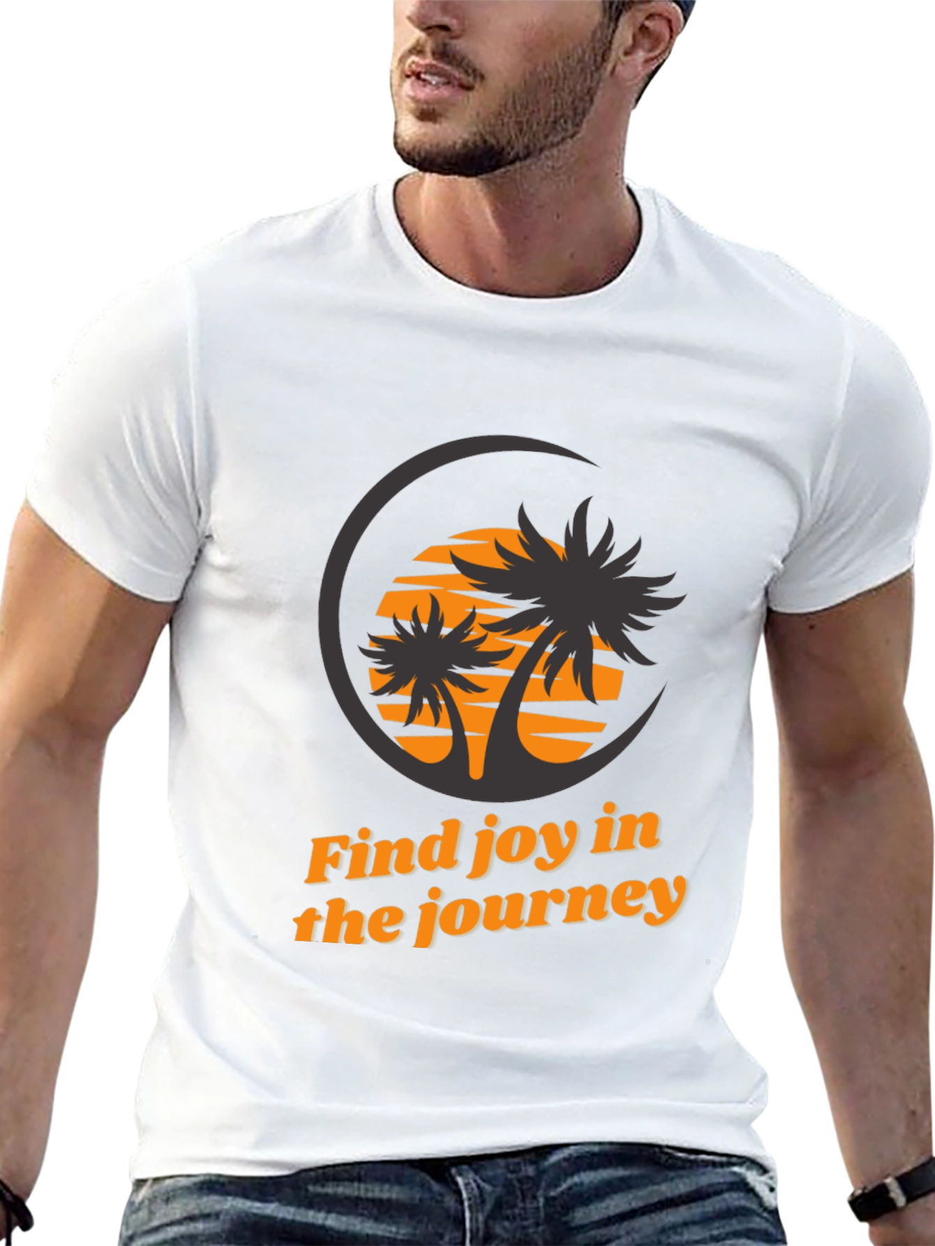 Find Joy Black Graphic Tee