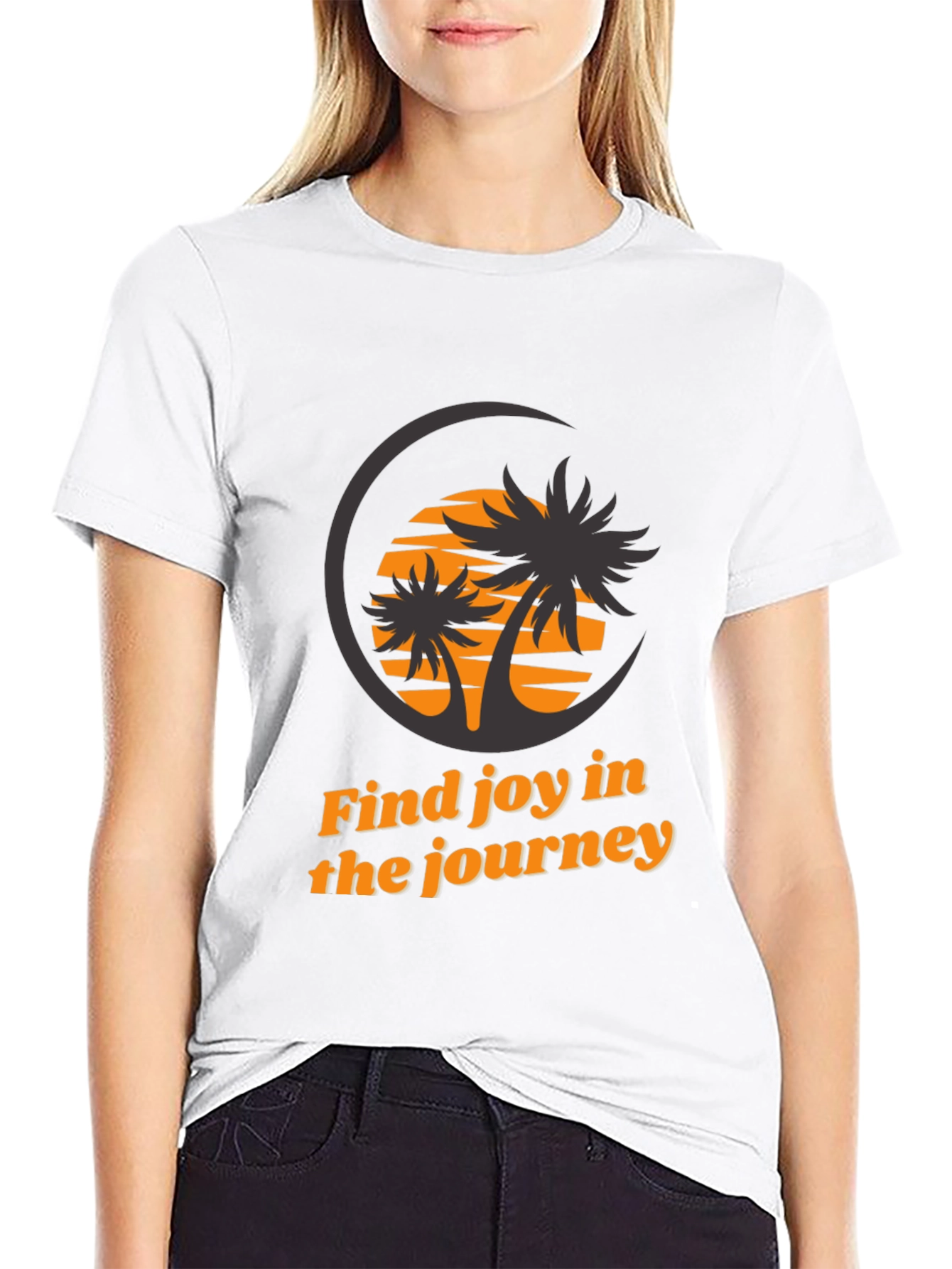Find Joy Black Graphic Tee