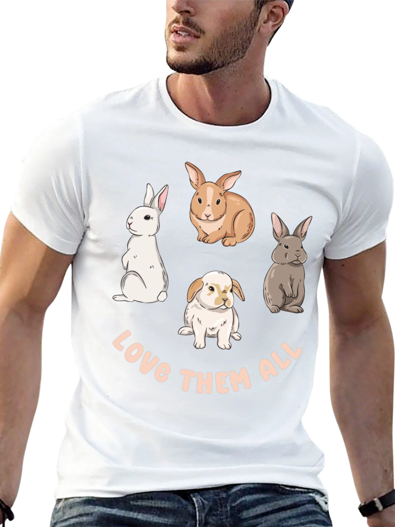 Love Them All Bunny T-Shirt