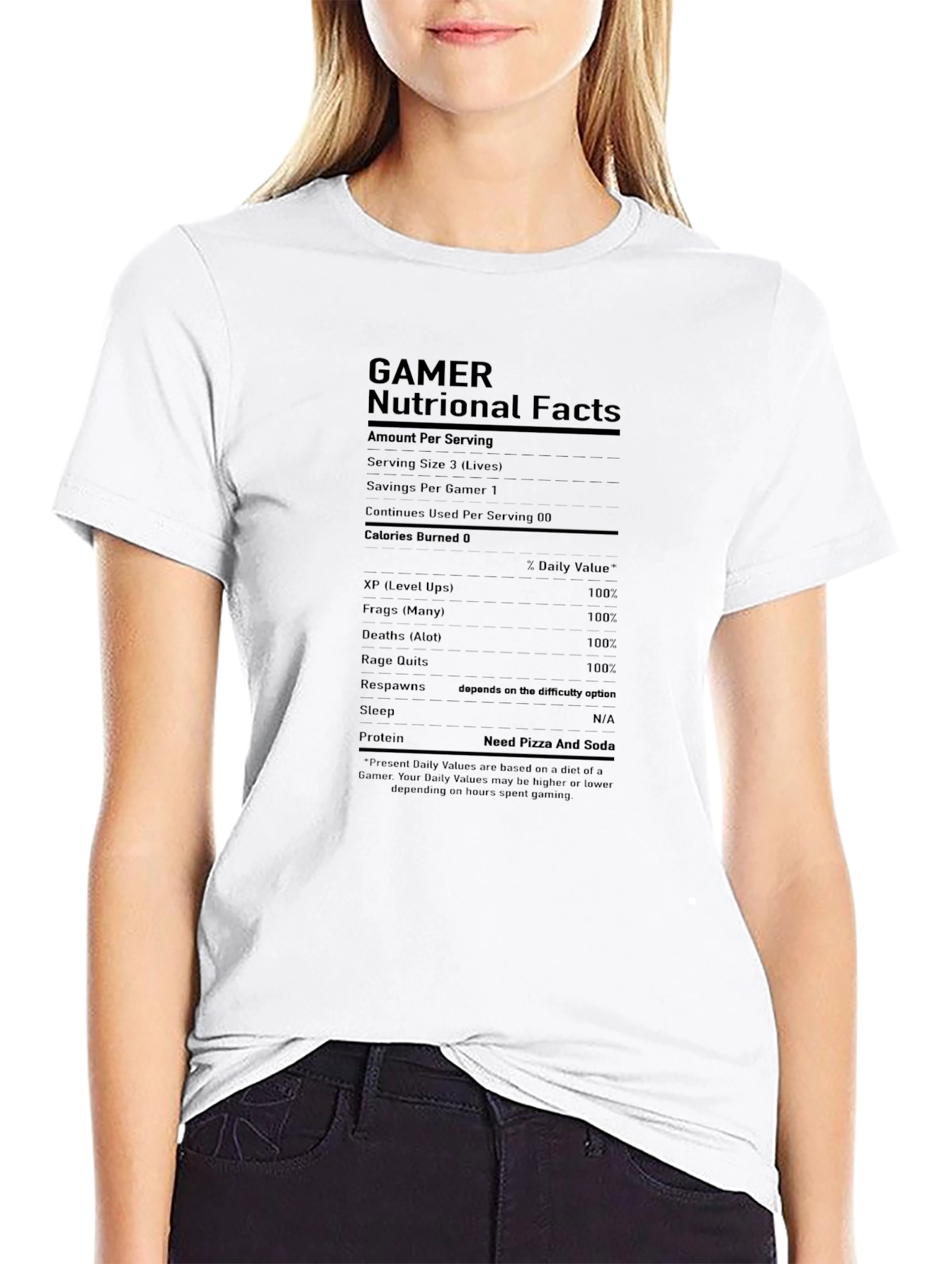 Gamer Nutritional Facts T-Shirt
