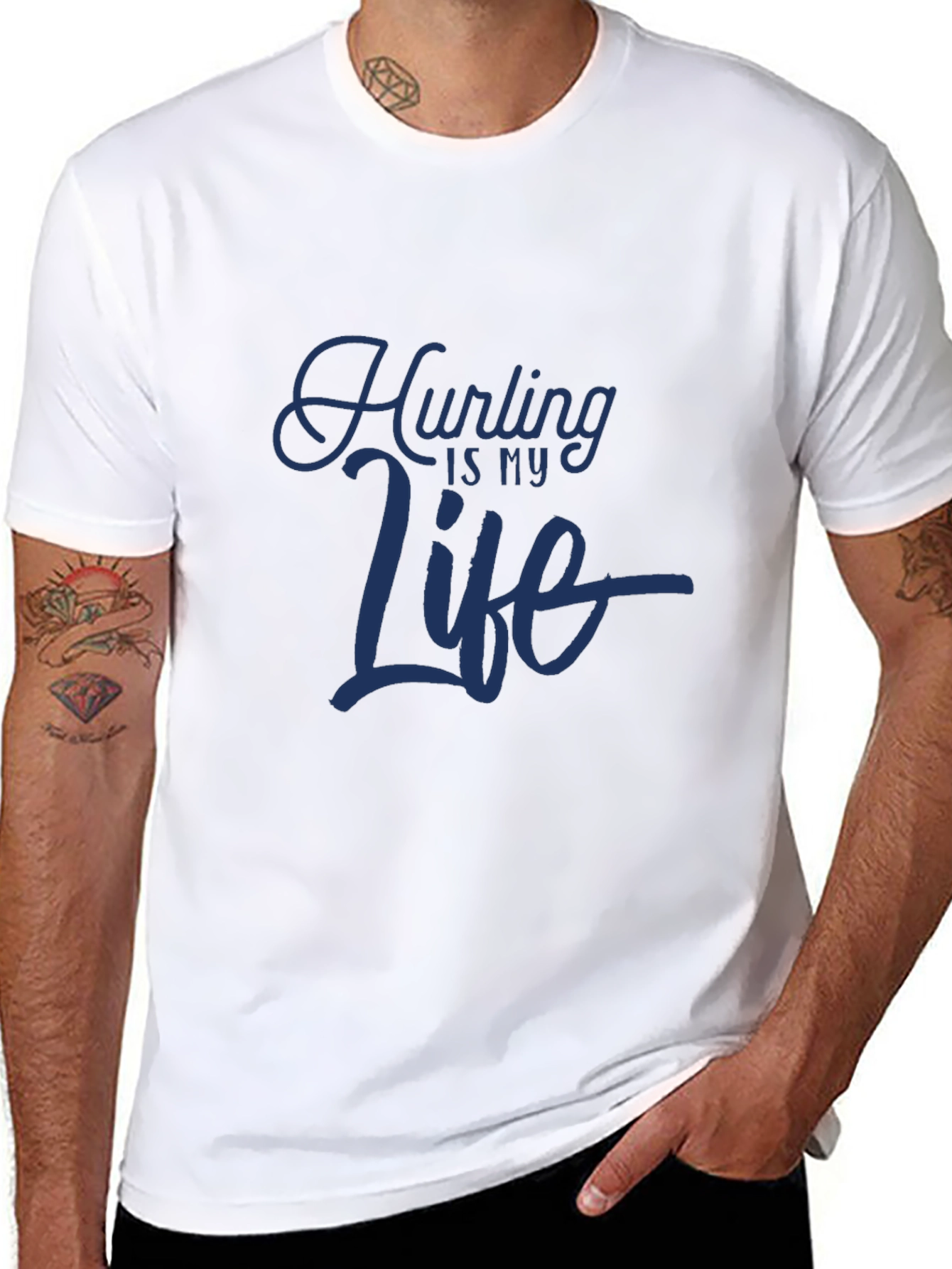 Hurling is My Life Graphic Tee - Black