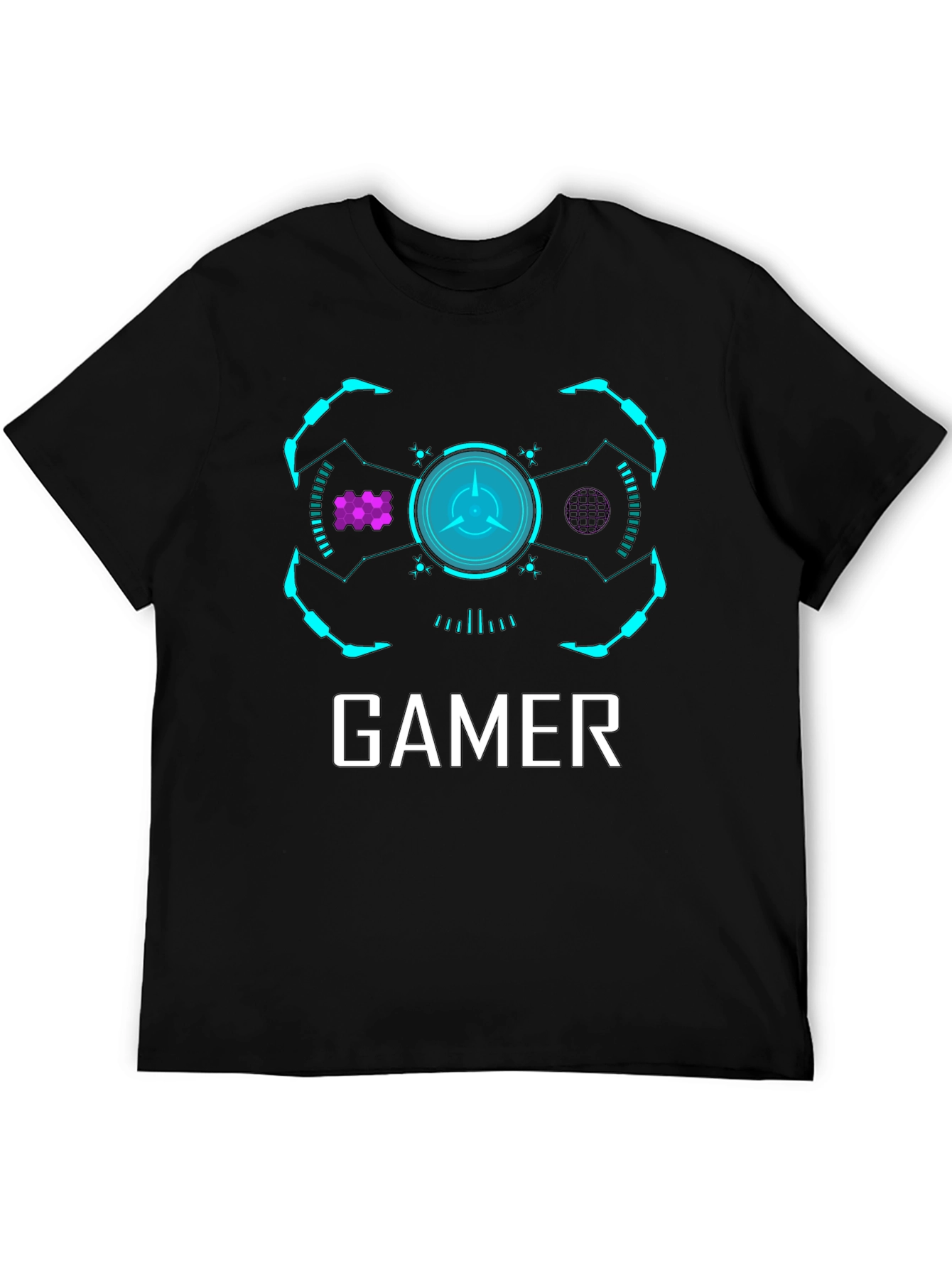 Gamer Graphic T-Shirt - Modern Black Tee