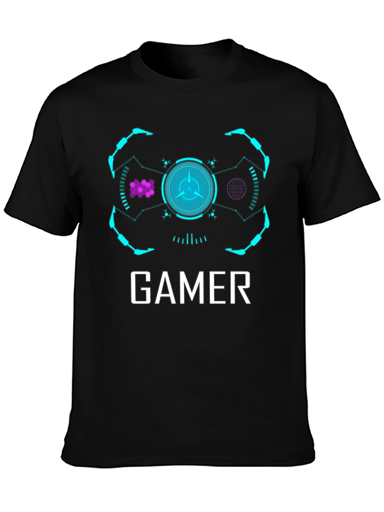 Gamer Graphic T-Shirt - Modern Black Tee