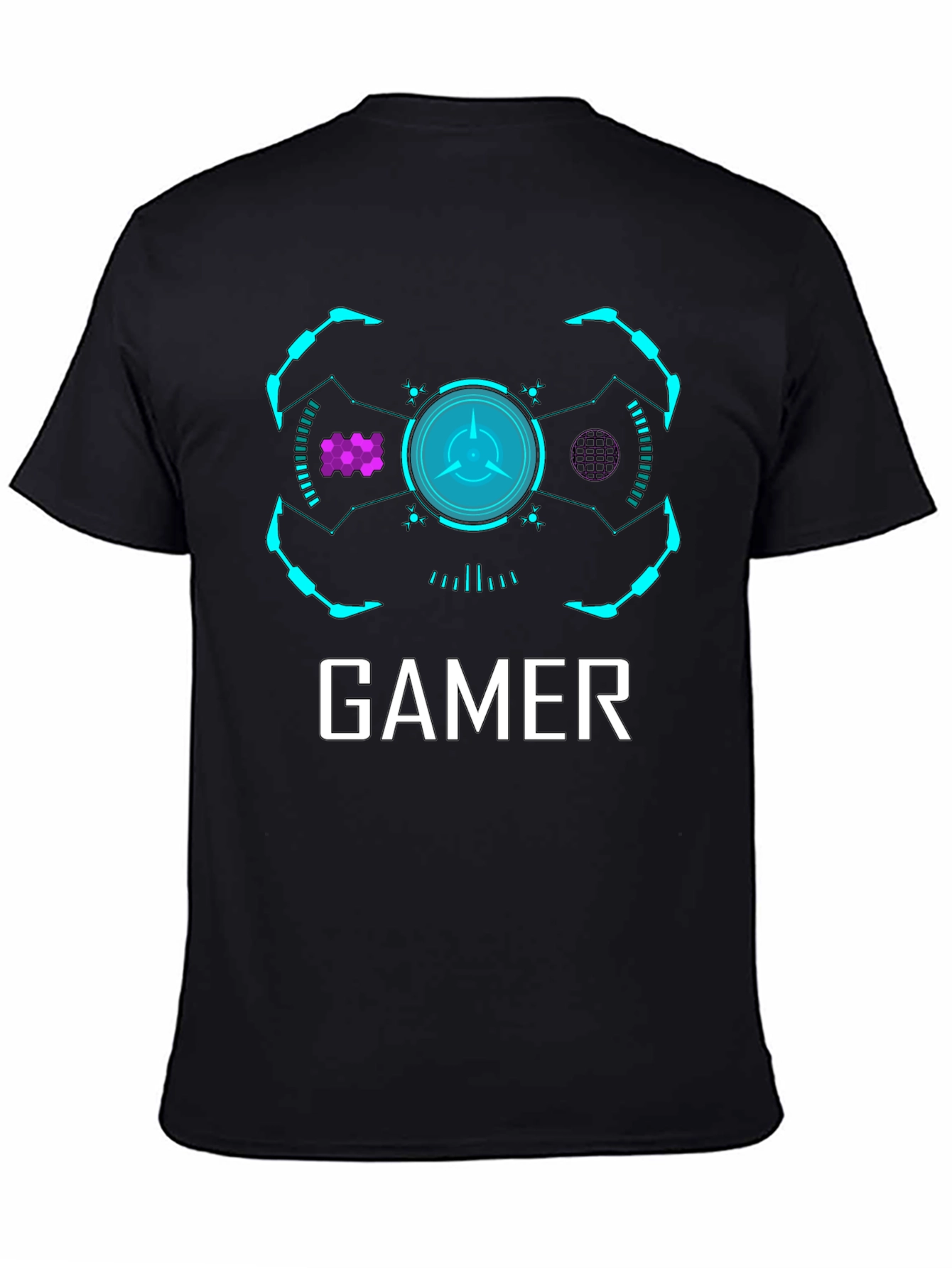 Gamer Graphic T-Shirt - Modern Black Tee