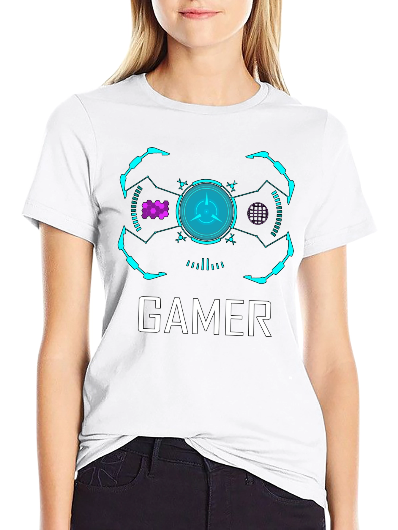 Gamer Graphic T-Shirt - Modern Black Tee