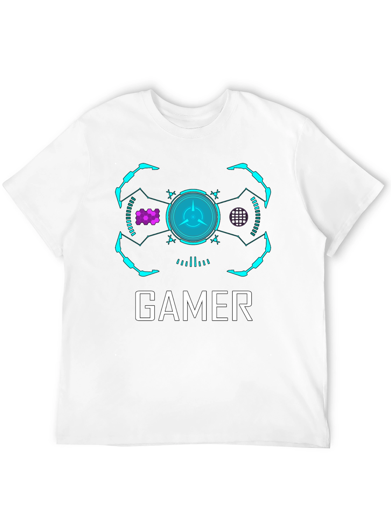 Gamer Graphic T-Shirt - Modern Black Tee