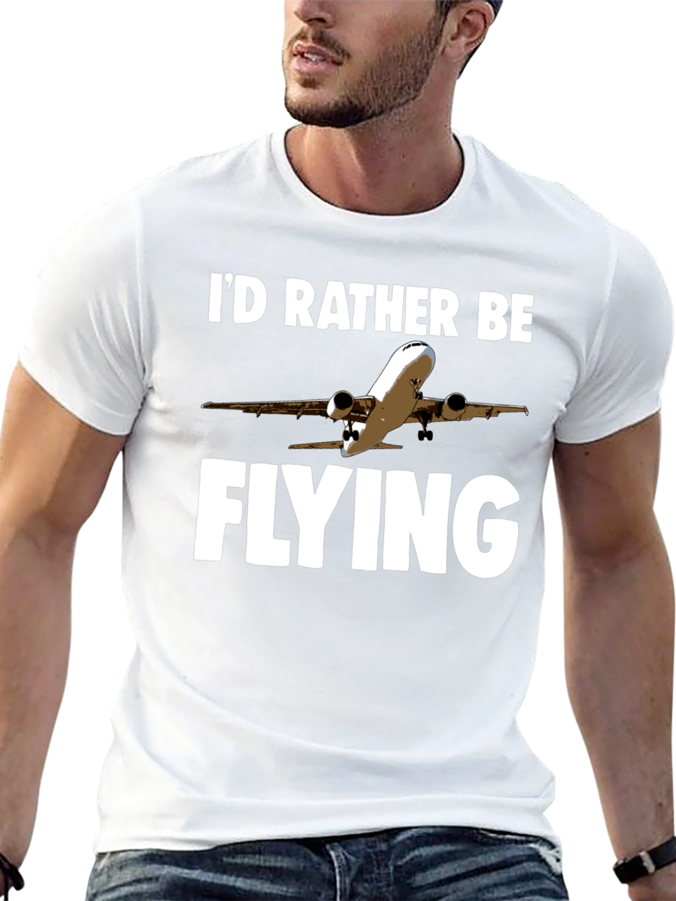 Id Rather Be Flying T-Shirt | Airplane Design