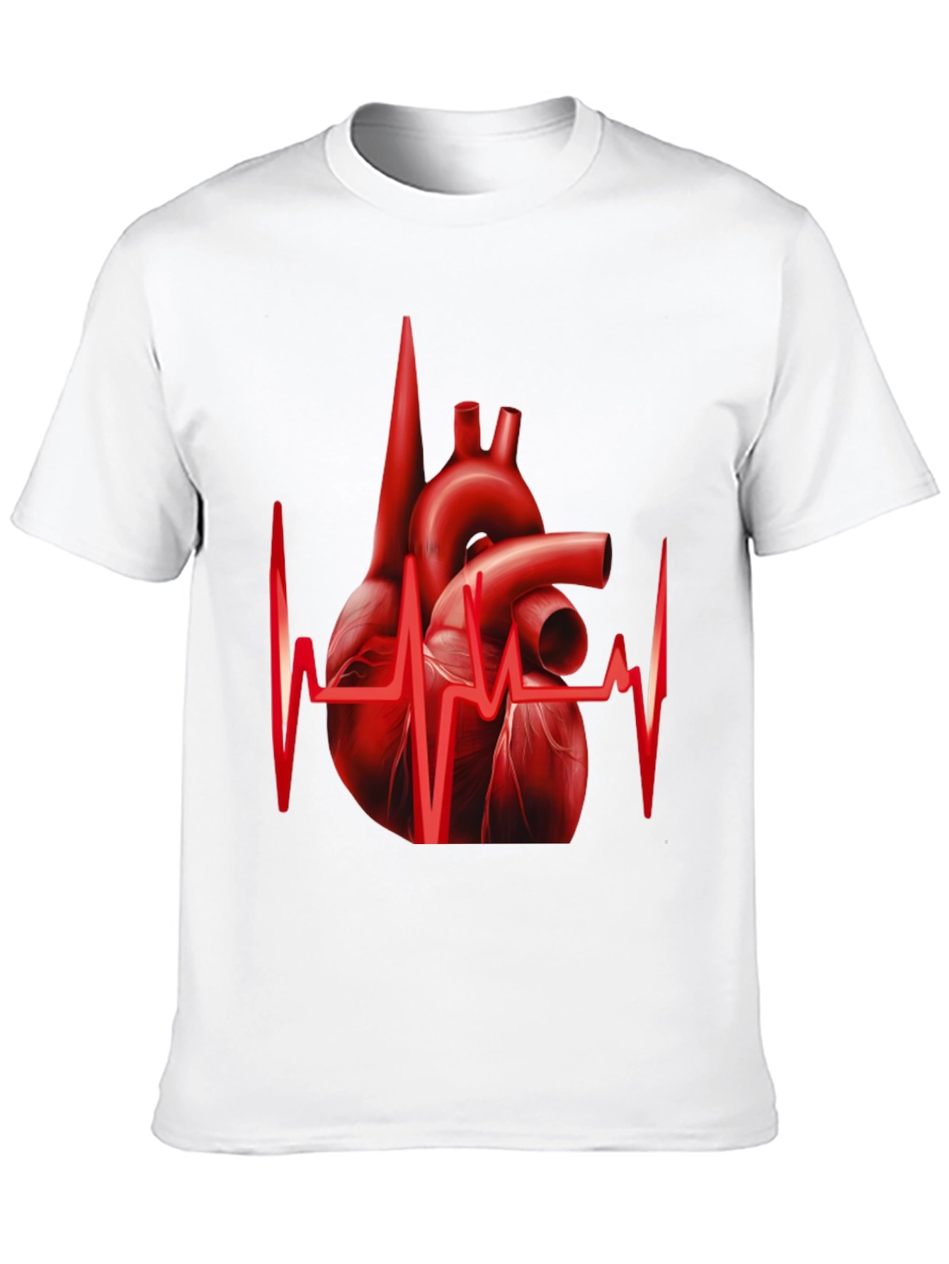 Anatomical Heartbeat Graphic Tee - Black
