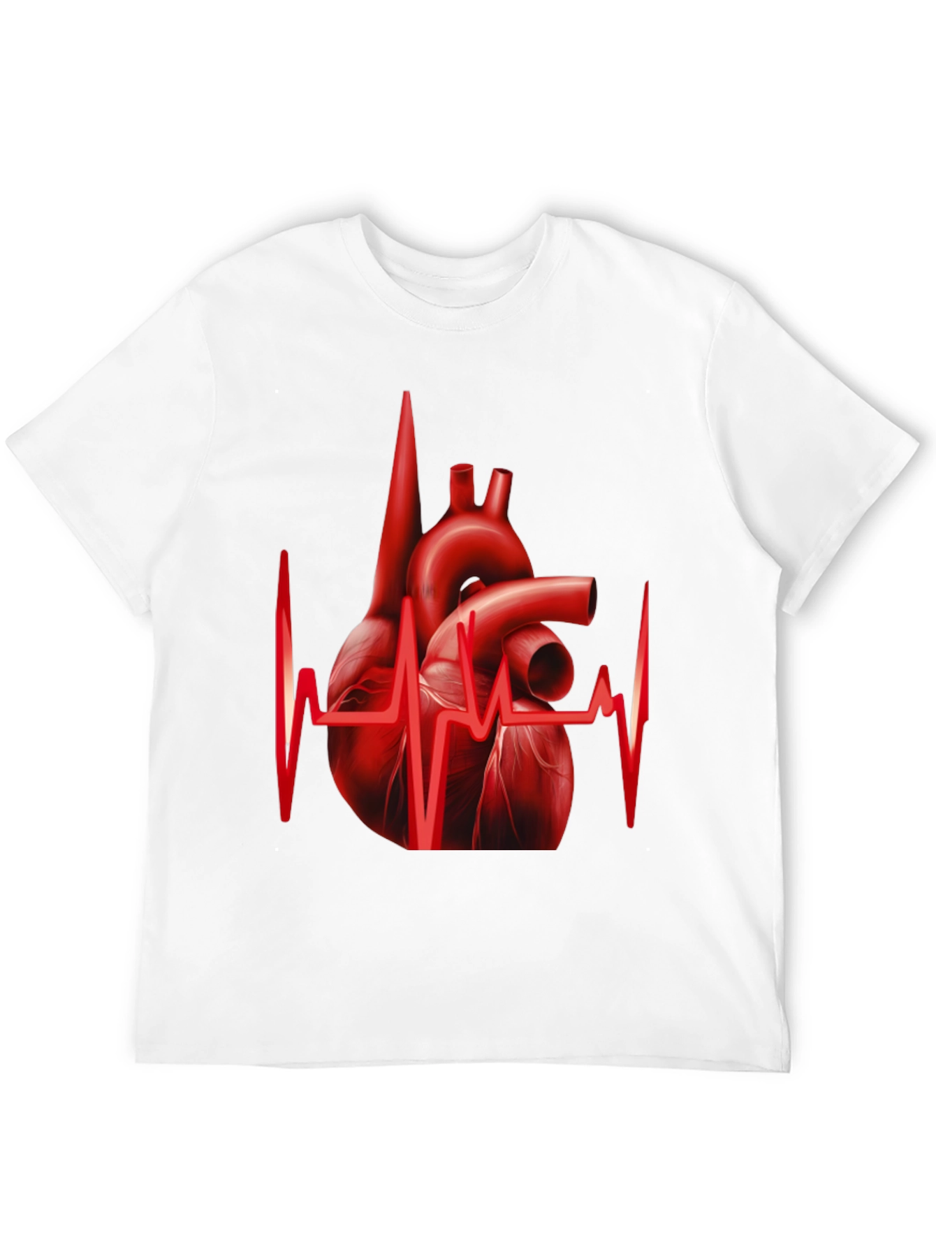 Anatomical Heartbeat Graphic Tee - Black