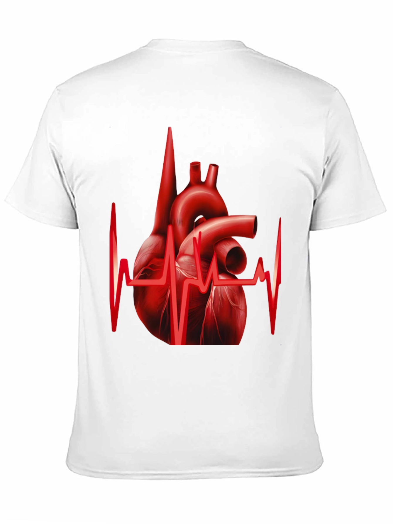 Anatomical Heartbeat Graphic Tee - Black