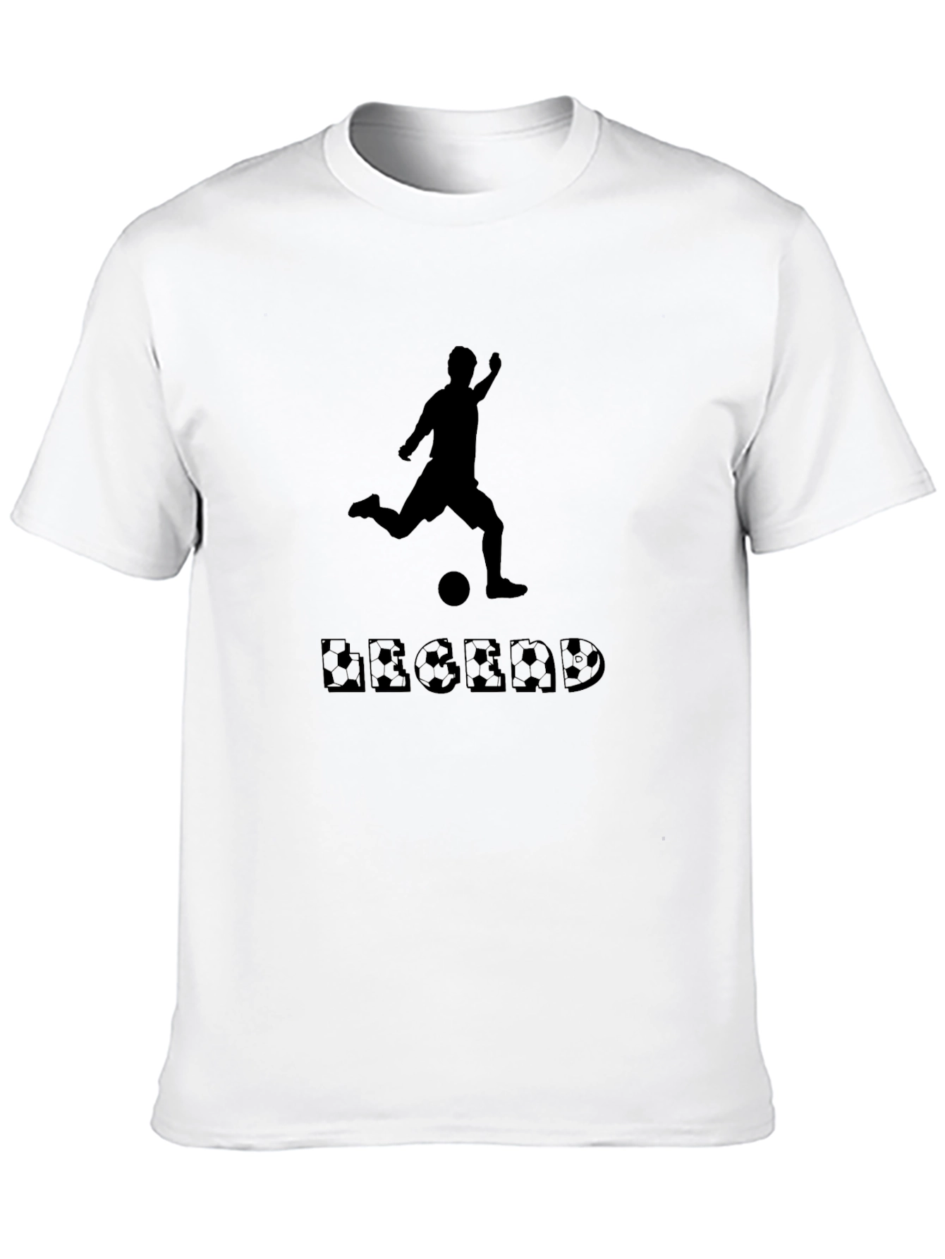 Legend Soccer Player Graphic Tee - Black