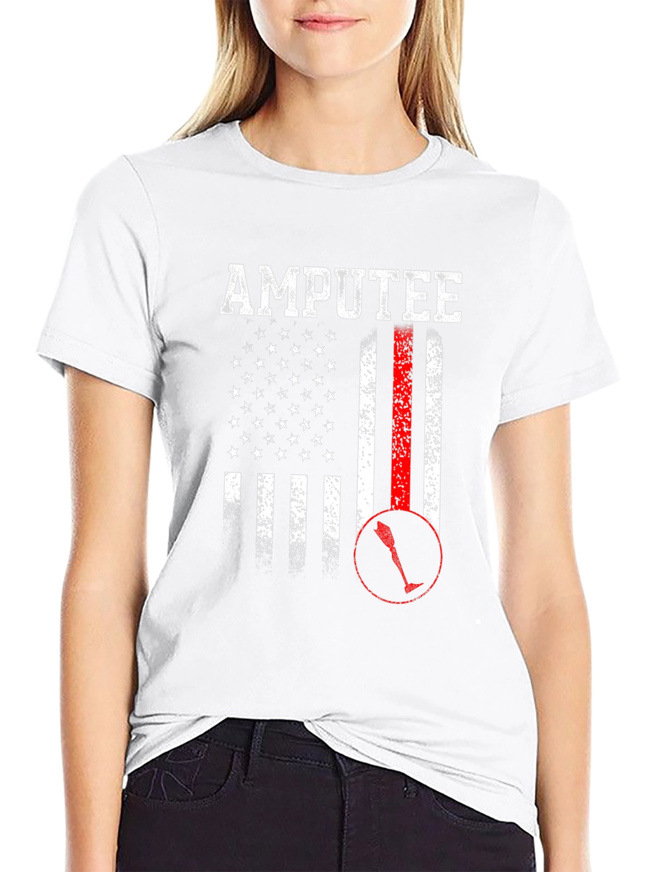 Amputee American Flag Graphic Tee