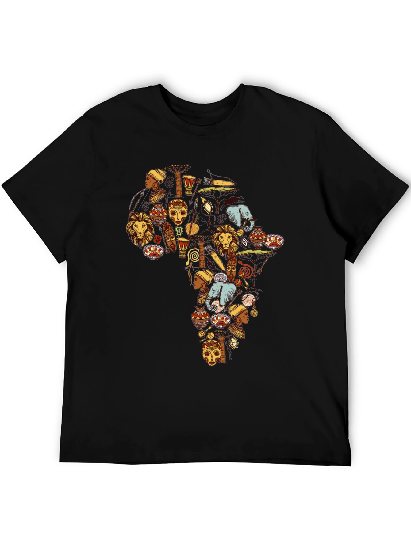 Africa Continent Art T-Shirt - Graphic Tee