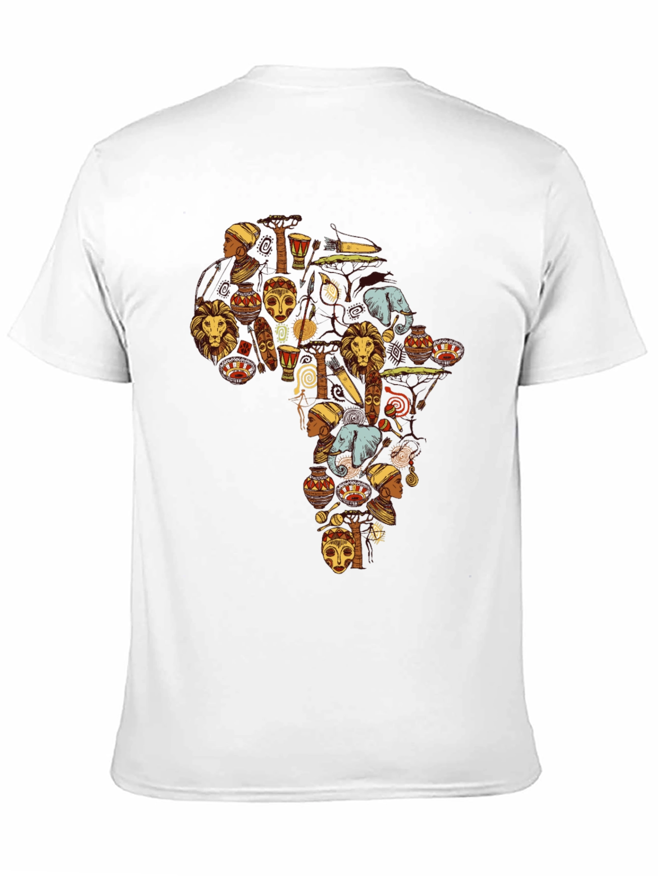 Africa Continent Art T-Shirt - Graphic Tee