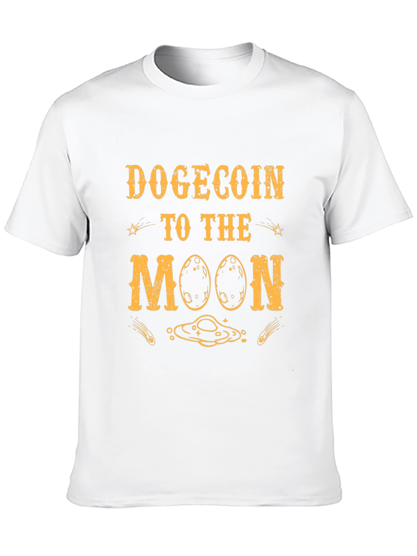Dogecoin To The Moon Black T-Shirt