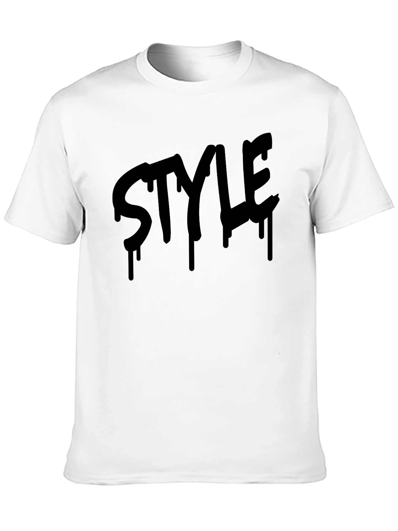 Mens Black Style Graphic Tee