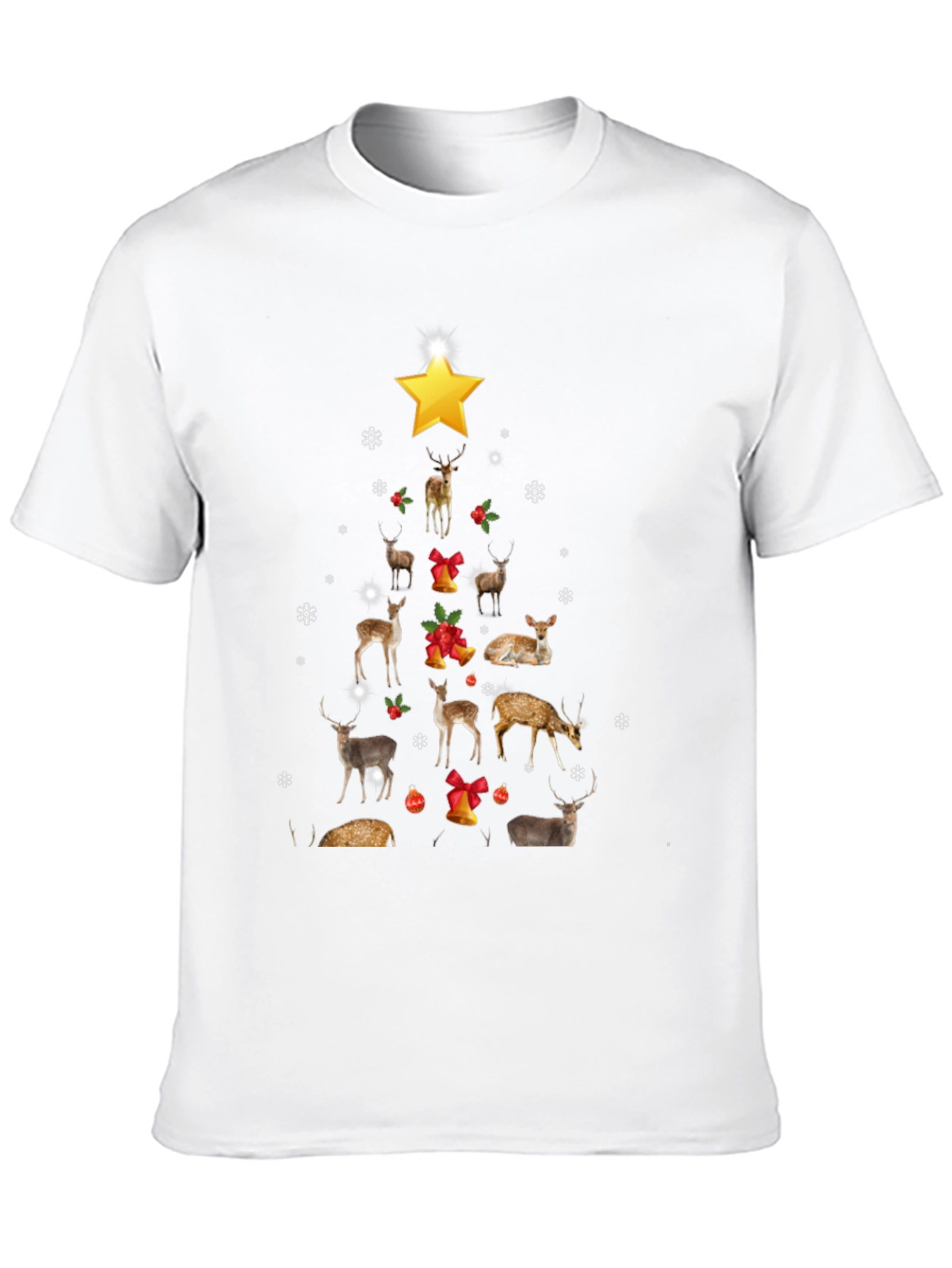 Deer Christmas Tree T-Shirt - Holiday Style