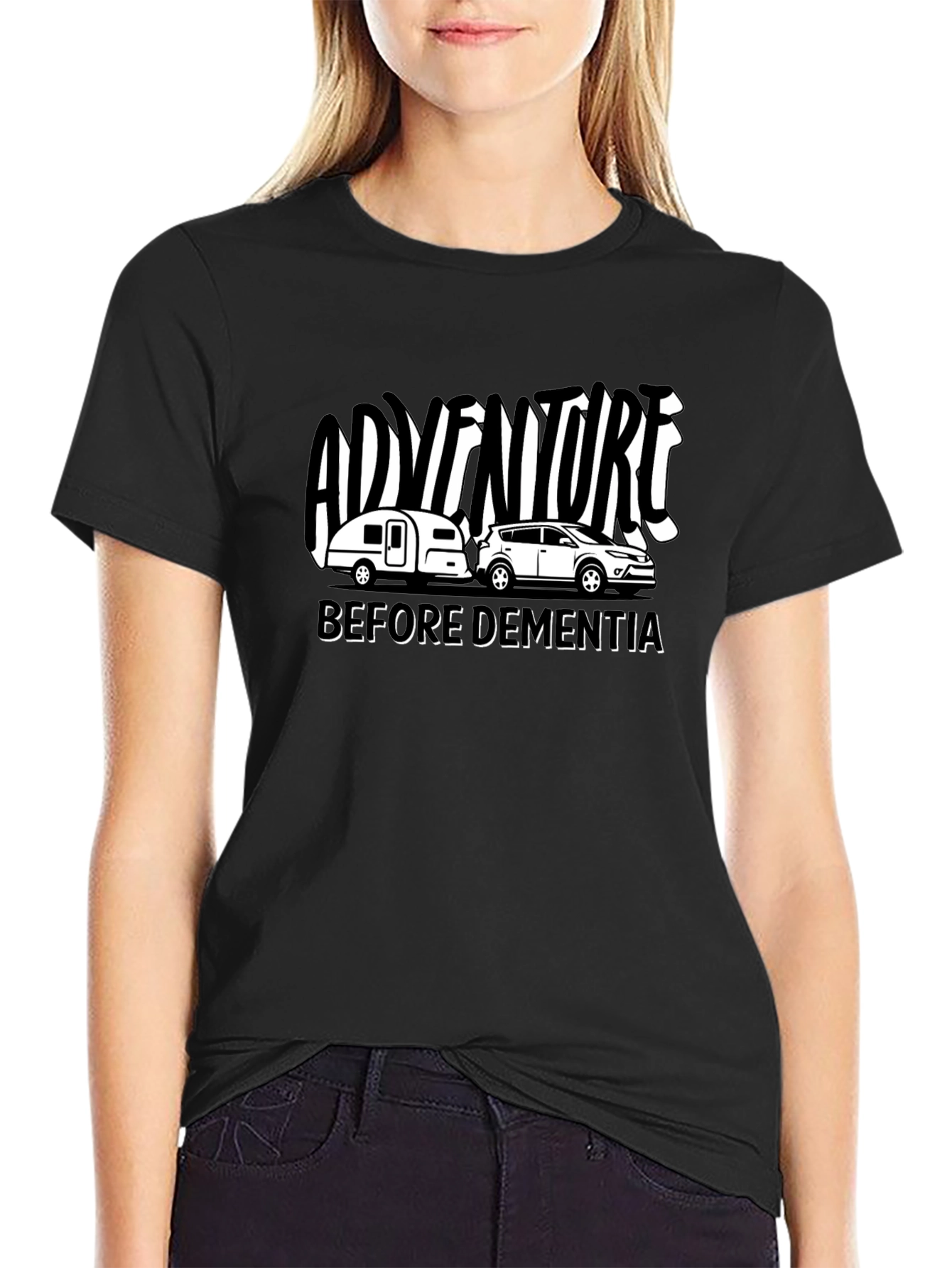 Adventure Before Dementia Black T-Shirt