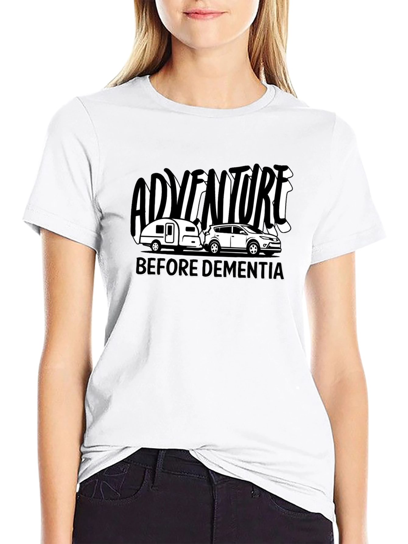 Adventure Before Dementia Black T-Shirt