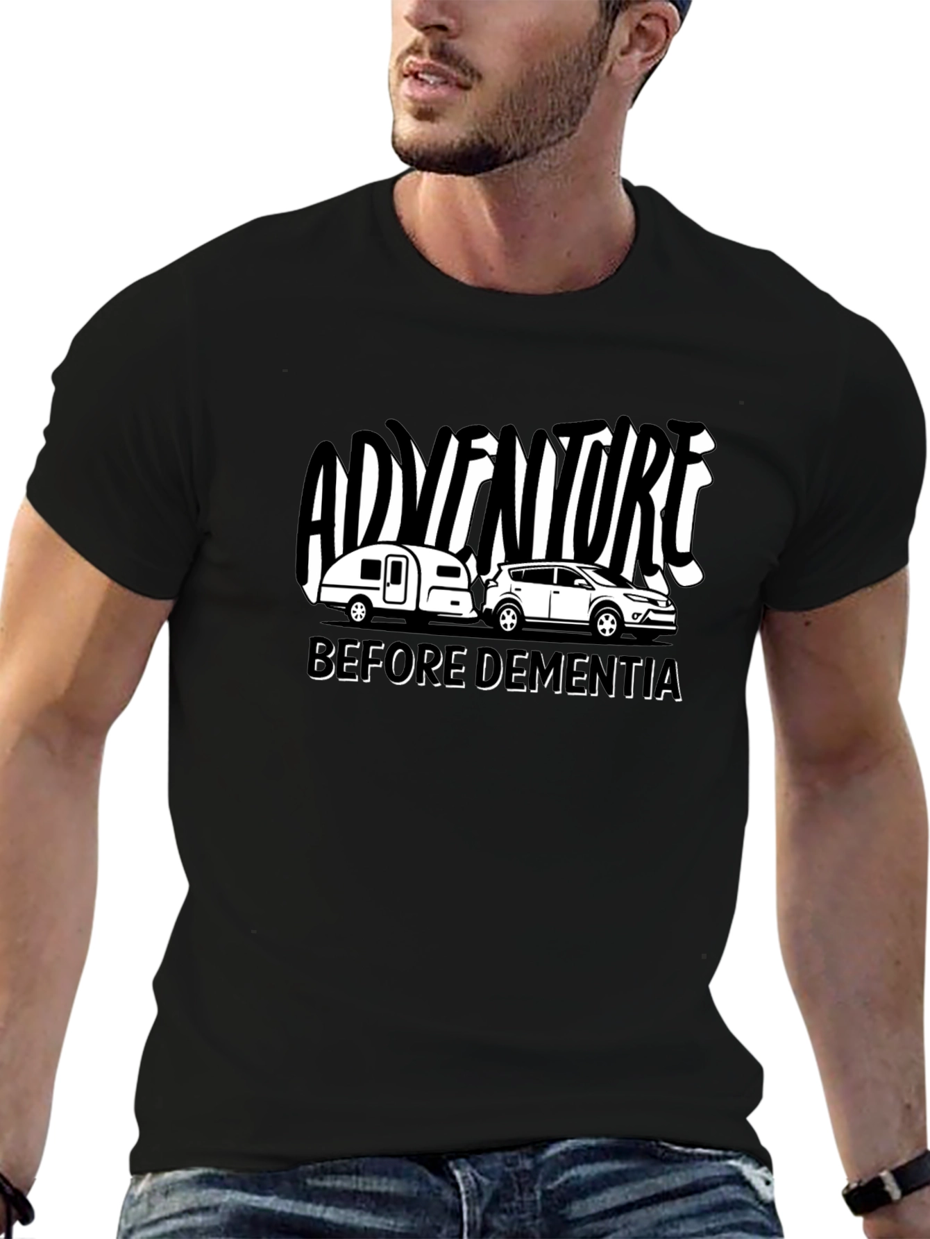 Adventure Before Dementia Black T-Shirt