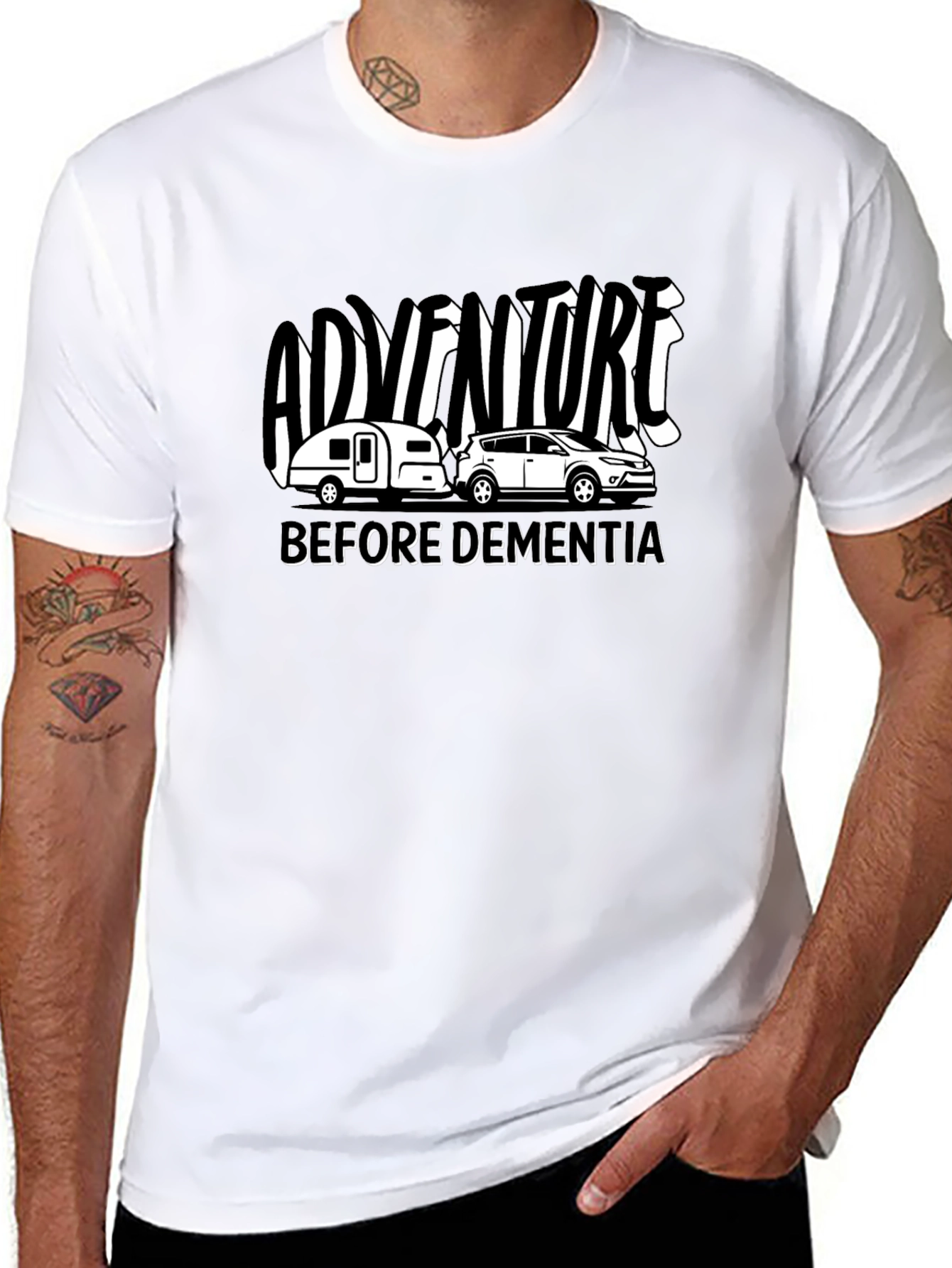 Adventure Before Dementia Black T-Shirt