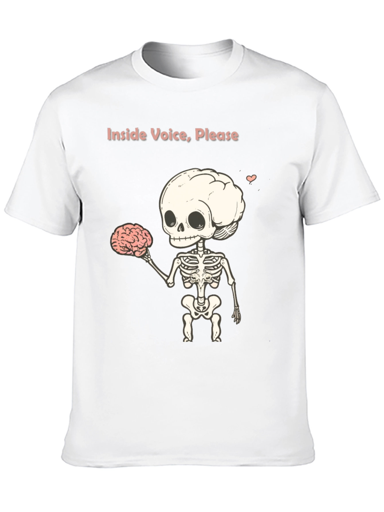 Inside Voice Please - Skeleton Graphic T-Shirt