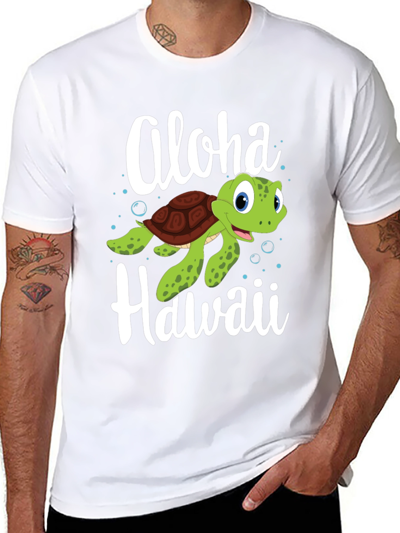 Aloha Hawaii Turtle Graphic Tee